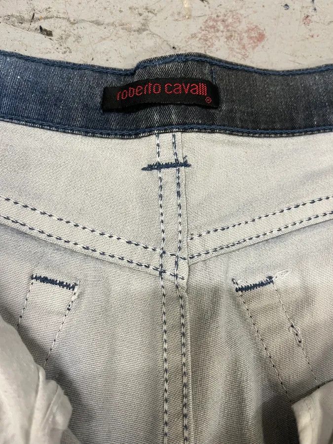 Designer × Roberto Cavalli × Vintage 2000s Roberto Cavalli Blue Gradient Pants Size US 30 / EU 46 - 9 Thumbnail