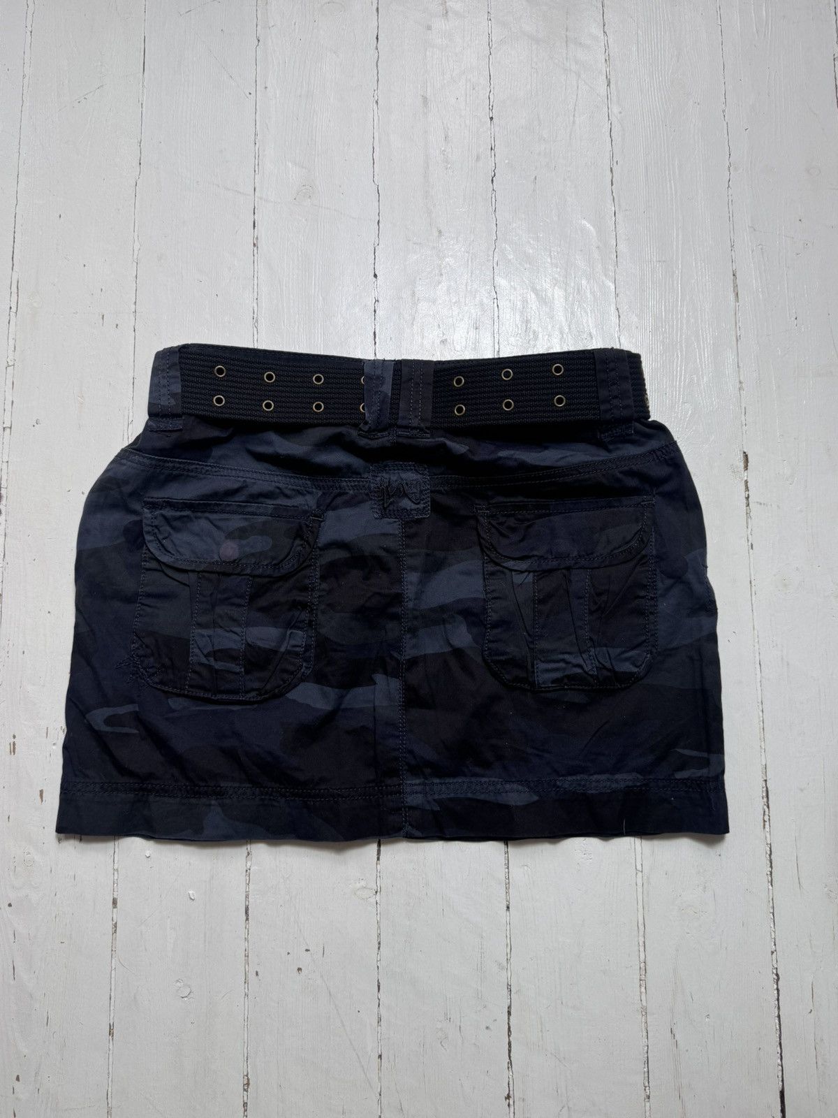 Other VINTAGE CAMOUFLAGE 2000s WITH BELT CARGO MINI SKIRT Size 30" / US 8 / IT 44 - 3 Thumbnail