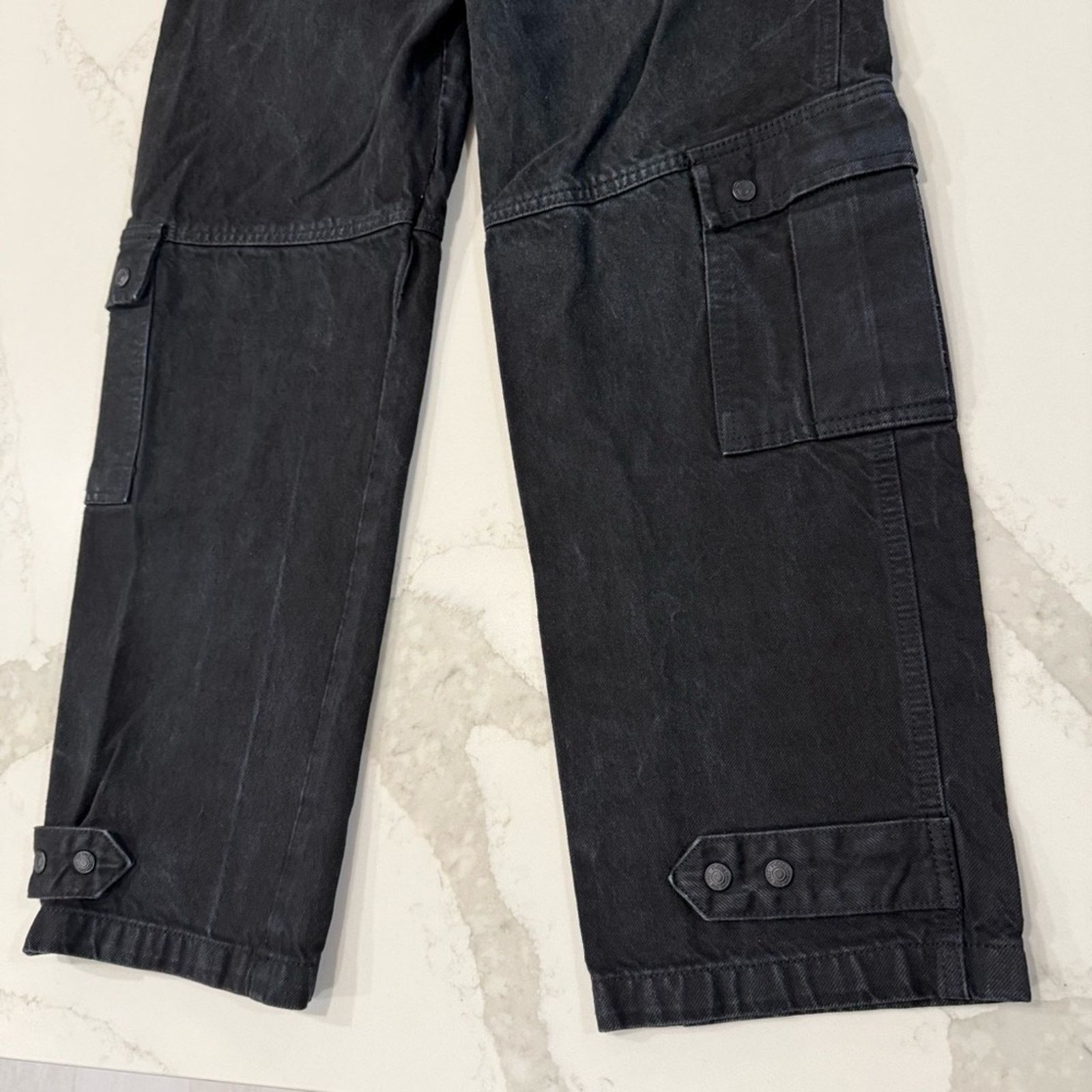 Free People We The Free Free People Marx Slouchy Cargo Jeans Womens 25 Size 25" / US 0 / IT 36 - 7 Thumbnail