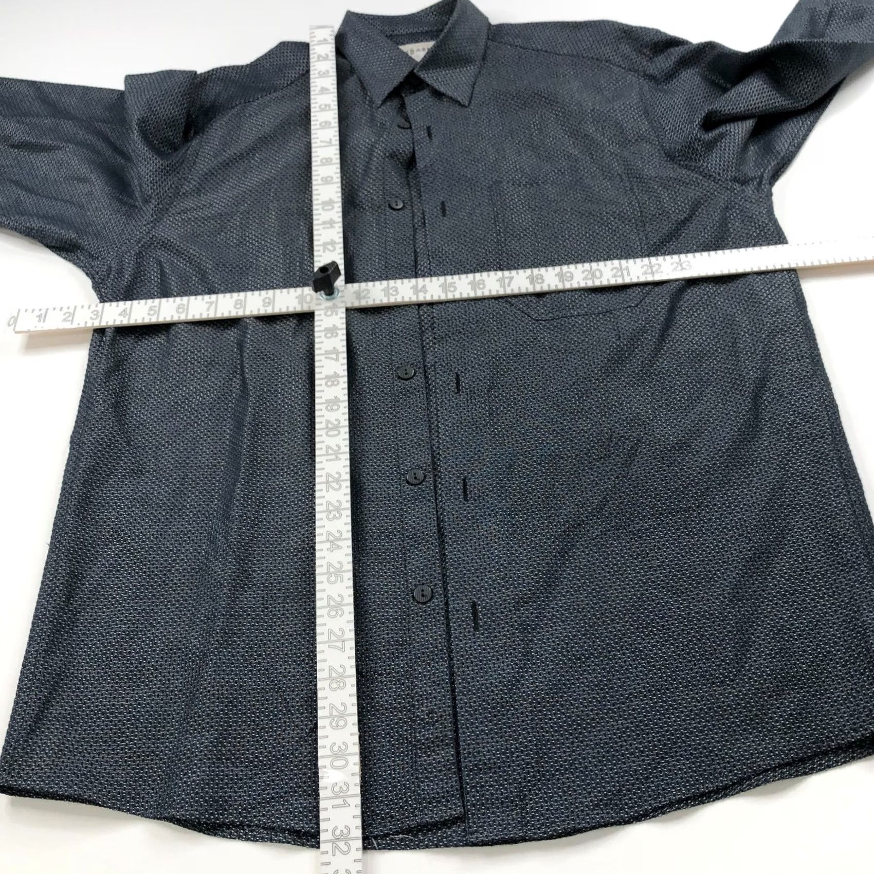 Vintage VINTAGE Jhane Barnes Shirt M Long Sleeve Blue Plaid Retro Modern Classic Casual Mens Shirt Size 40R - 3 Thumbnail