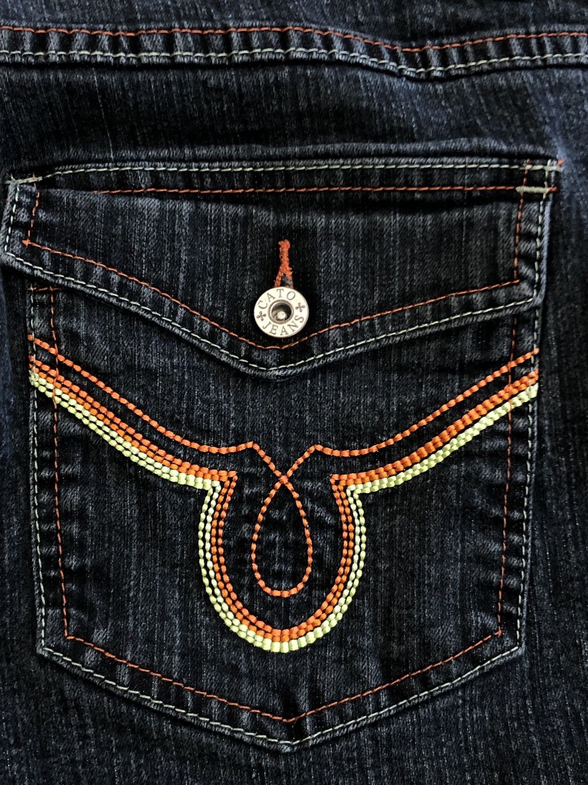 Vintage Vtg Y2K Cato Capri Jean Shorts Size 42" / US 20 - 3 Thumbnail