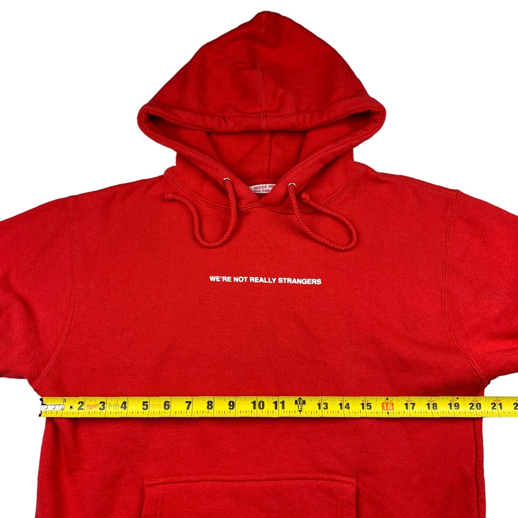 Vintage Inside We're All The Same Men's Hoodie Sweatshirt Pullover Red Small Size US S / EU 44-46 / 1 - 5 Thumbnail