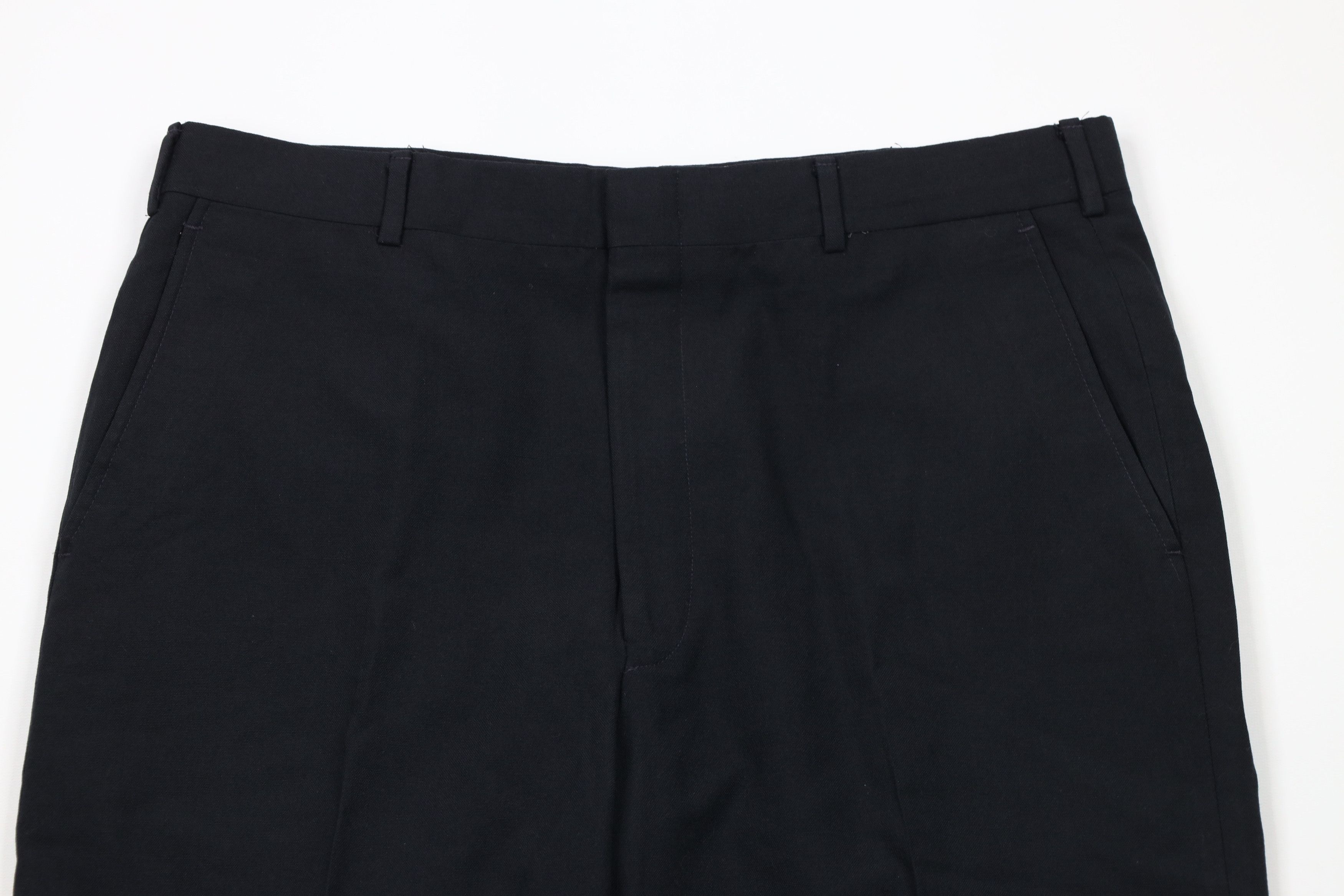 Vintage Vintage 90s Streetwear Cuffed Wide Leg Chino Pants Black USA Size US 34 / EU 50 - 2 Thumbnail