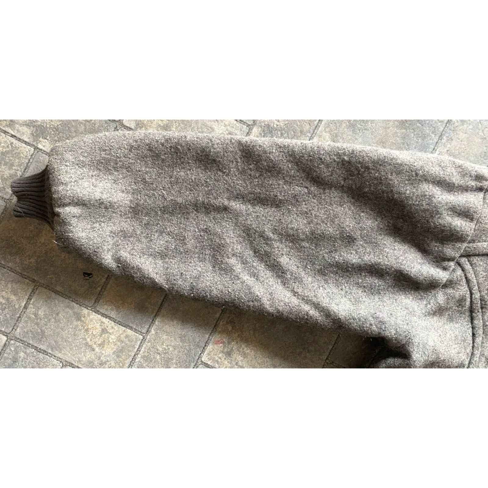 Vintage VINTAGE Manhattan MENS LG Gray Wool Bomber Jacket Coat USA Made Coat Size US L / EU 52-54 / 3 - 6 Thumbnail