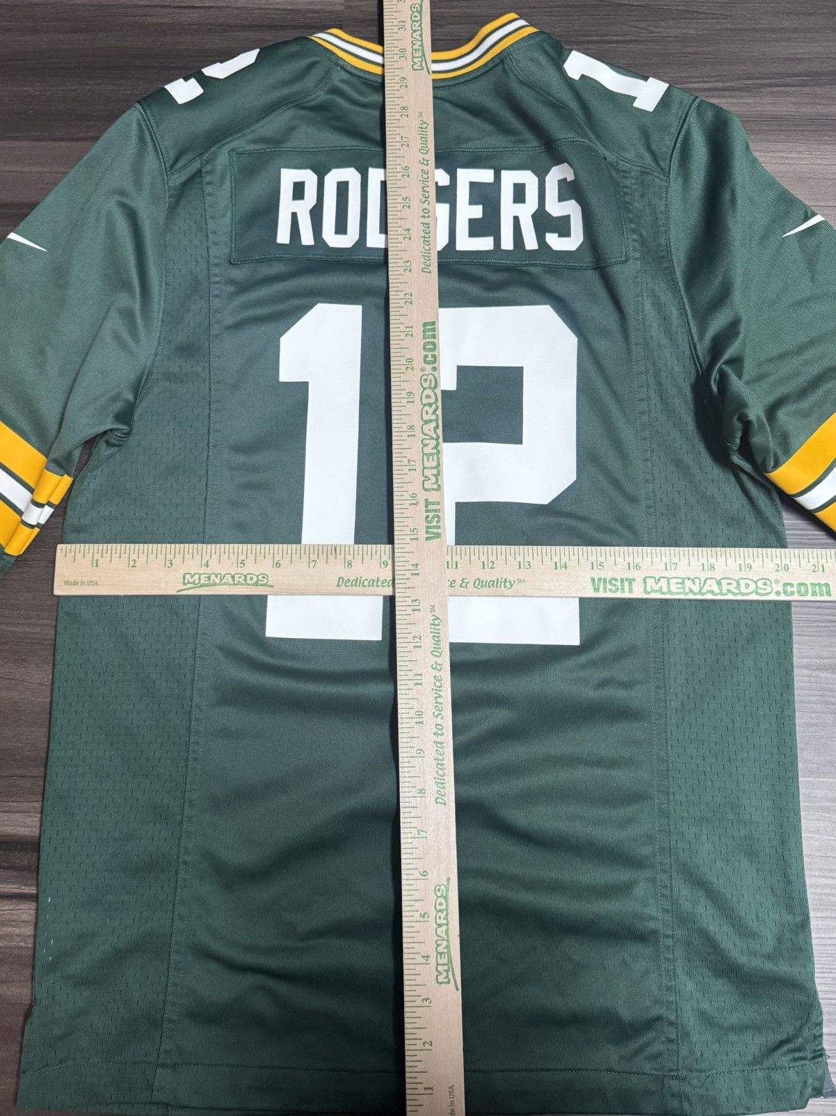Nike Green Bay Packers Aaron Rodgers #12 NFL On Field Home Jersey Size US S / EU 44-46 / 1 - 7 Thumbnail