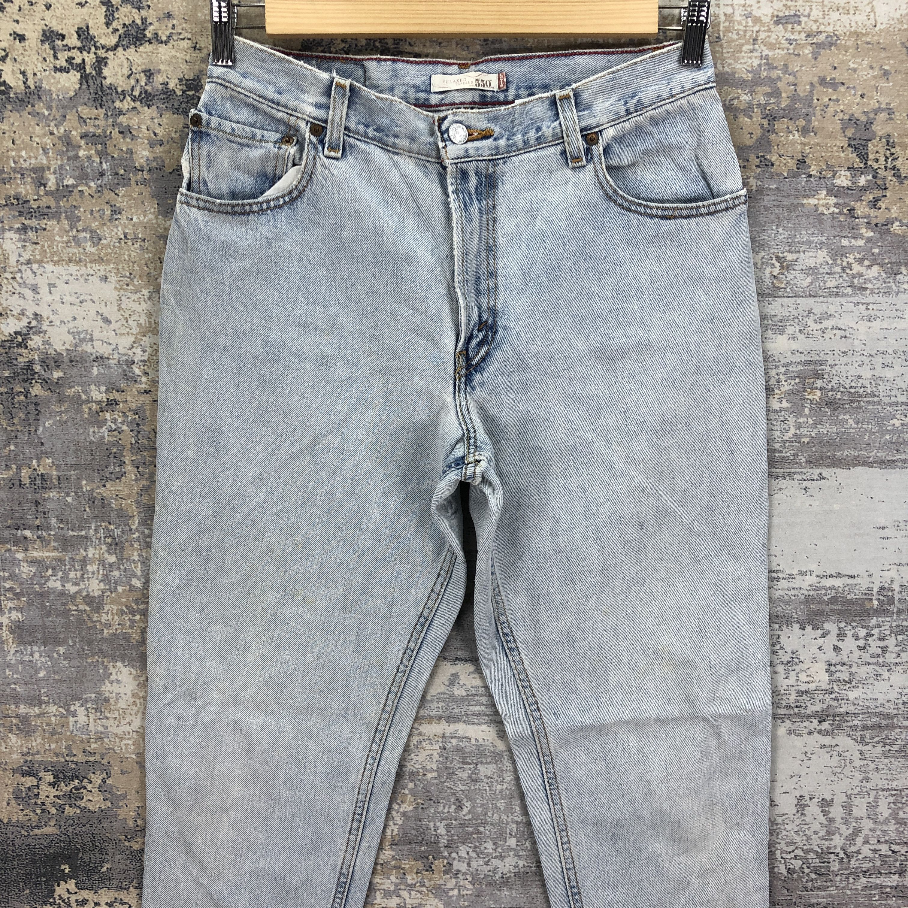 Levi's Vintage Levis 550 Light Wash Jeans Ripped Levi's Faded Denim Size US 30 / EU 46 - 3 Thumbnail