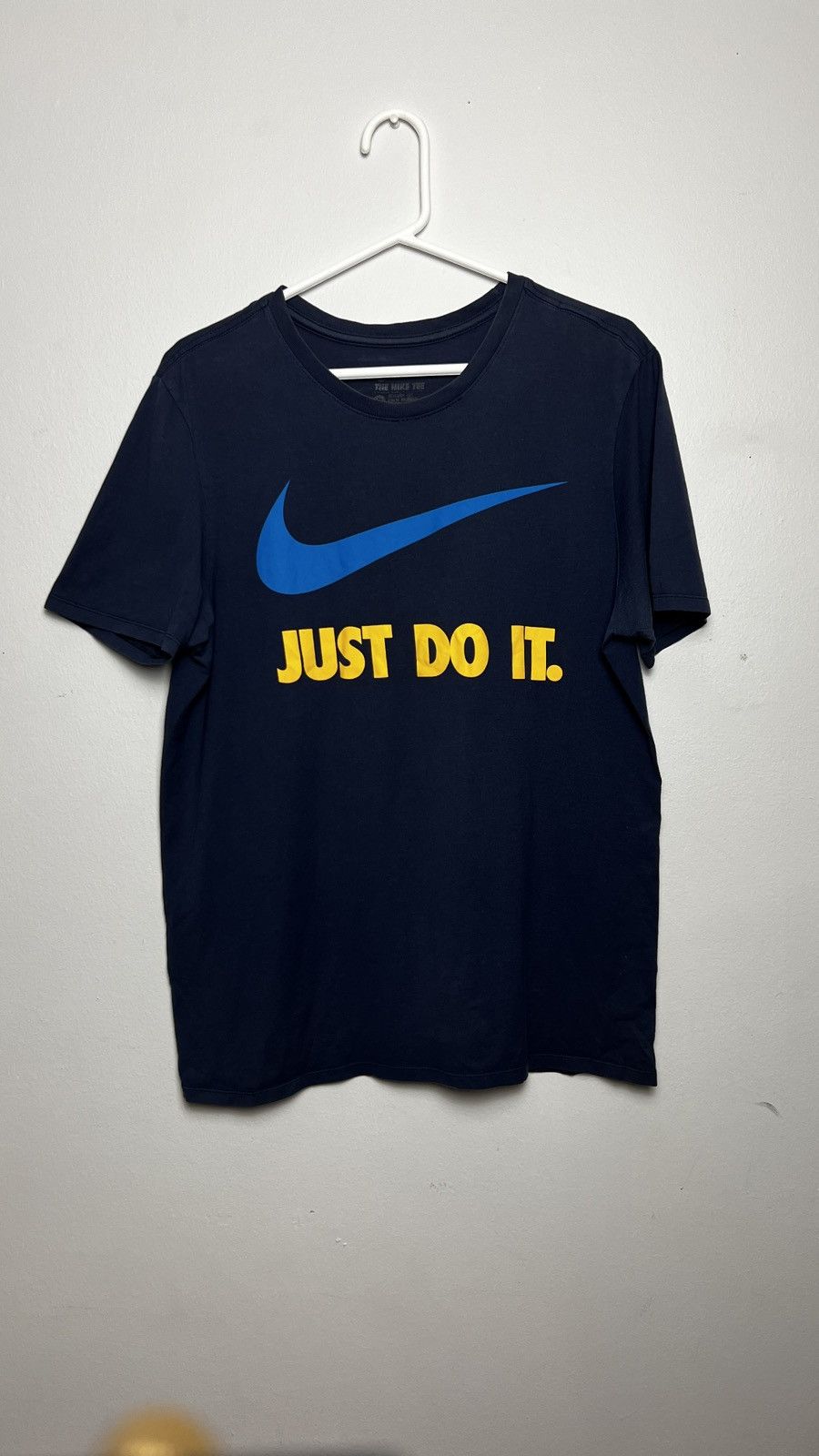 Nike Blue/Yellow Just Do It Nike Tee Size US M / EU 48-50 / 2 - 1 Thumbnail