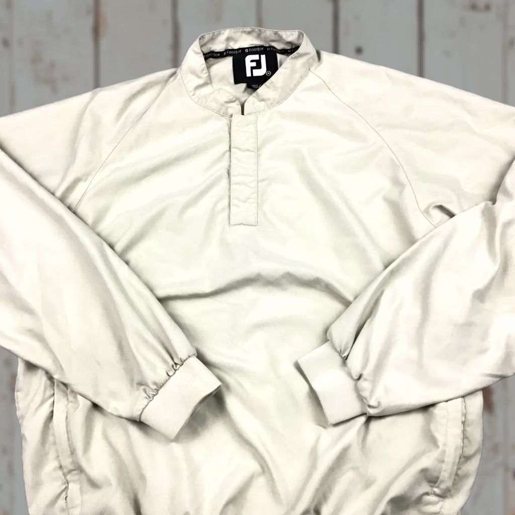 Footjoy FootJoy Jacket Men M Beige 1/4 Button Windbreaker Golf Long Sleeve Pockets Logo Regular Size M/Beige Men Coat Sports Fall Spring Winter Size US M / EU 48-50 / 2 - 1 Thumbnail