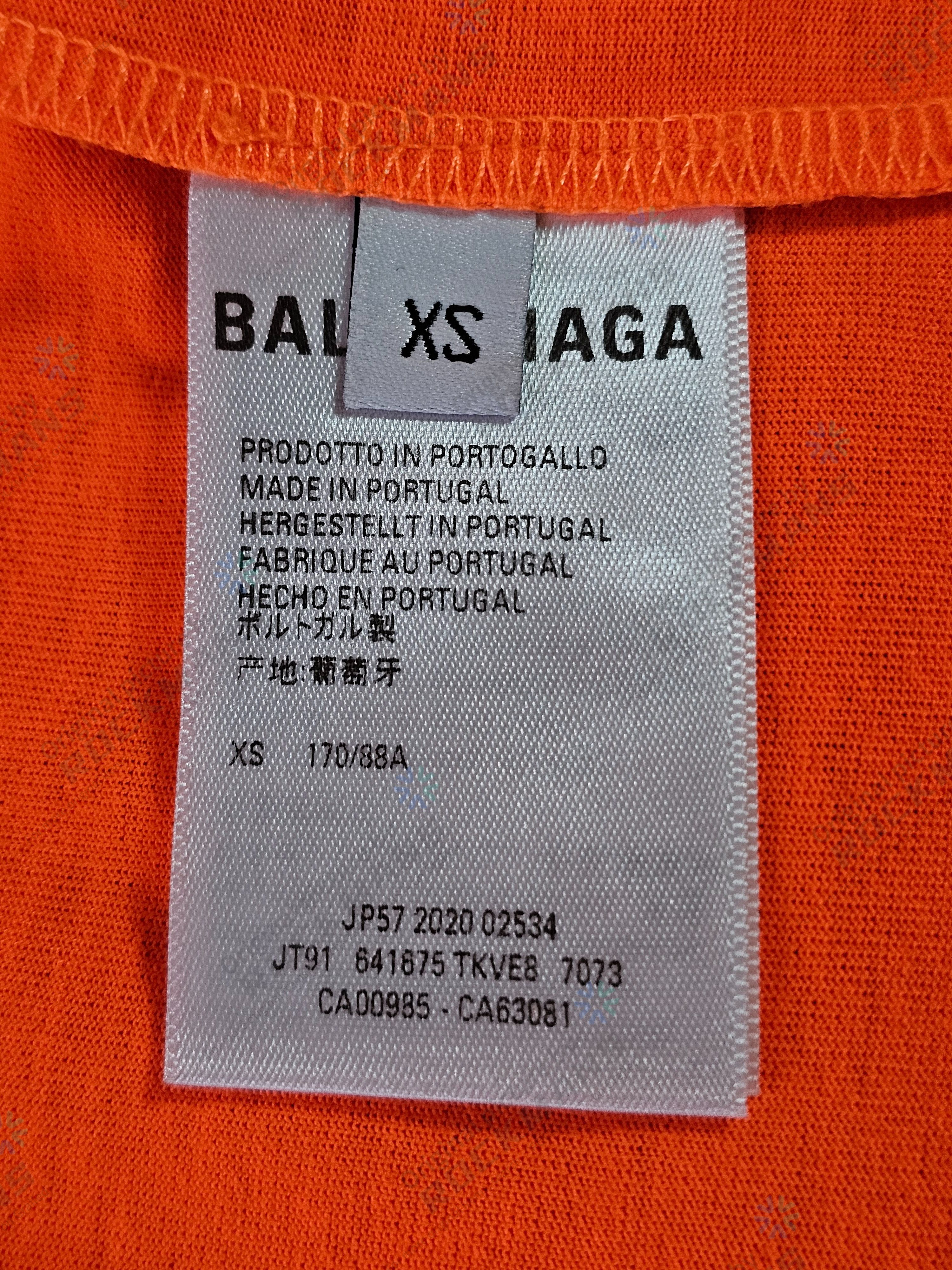 Balenciaga Balenciaga Orange Orpolitical Campaign Oversize T shirts XS Size US XS / EU 42 / 0 - 9 Thumbnail