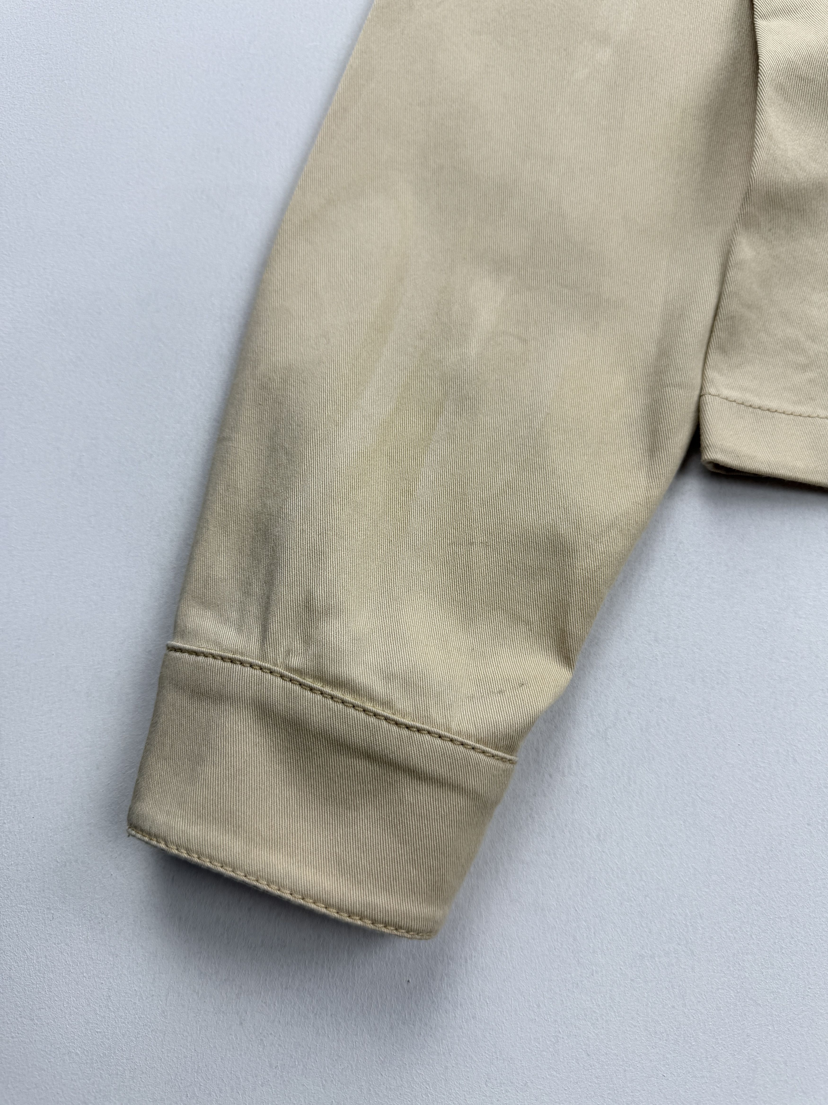 Prada Vintage 00s Prada Beige Full Zip Blazer Shirt Size L / US 10 / IT 46 - 11 Thumbnail