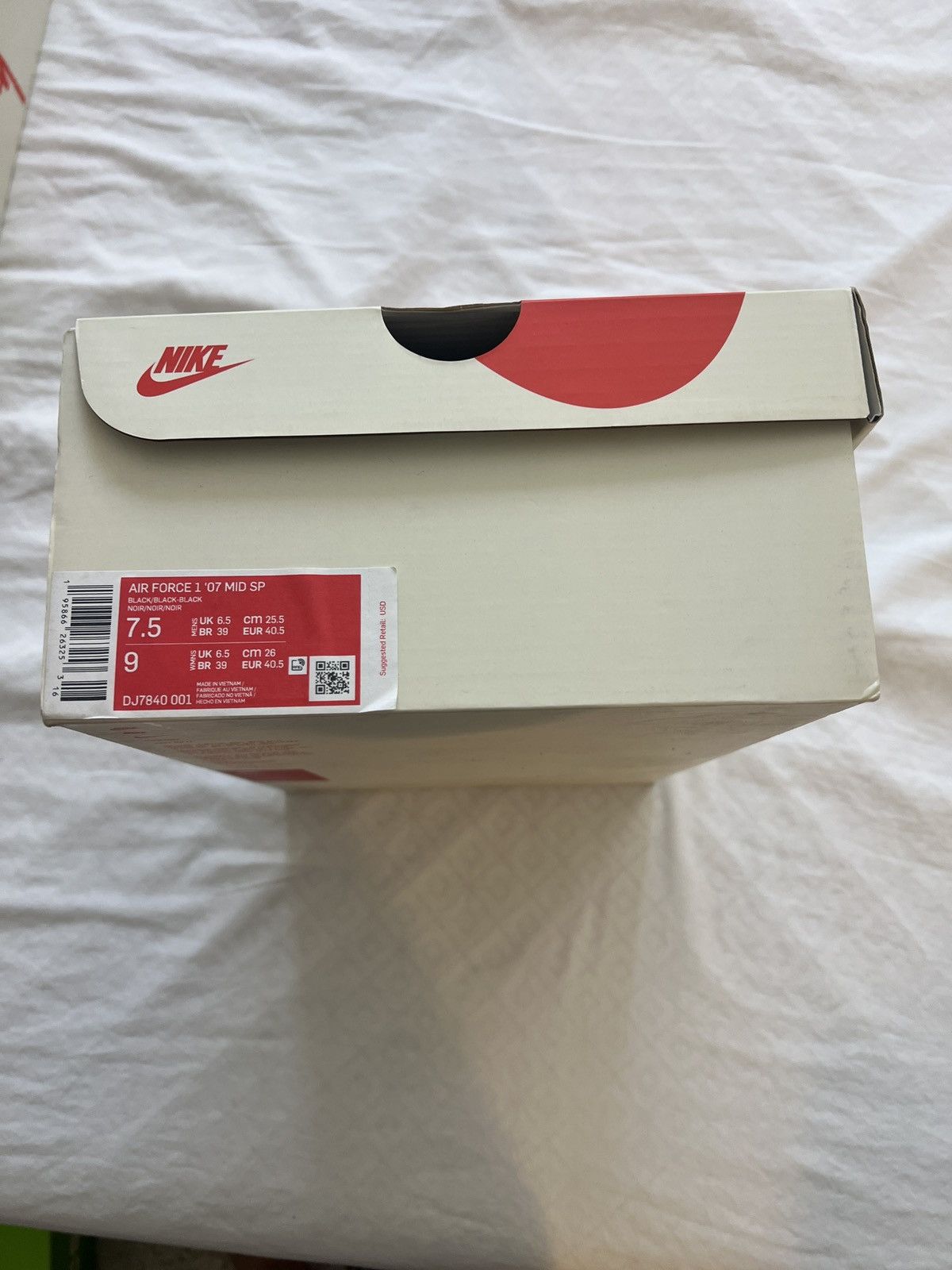 Nike × Stussy NEW Nike Stussy Air Force 1 '07 Mid SP Black DJ7840 002 Size US 7.5 / EU 40-41 - 5 Thumbnail