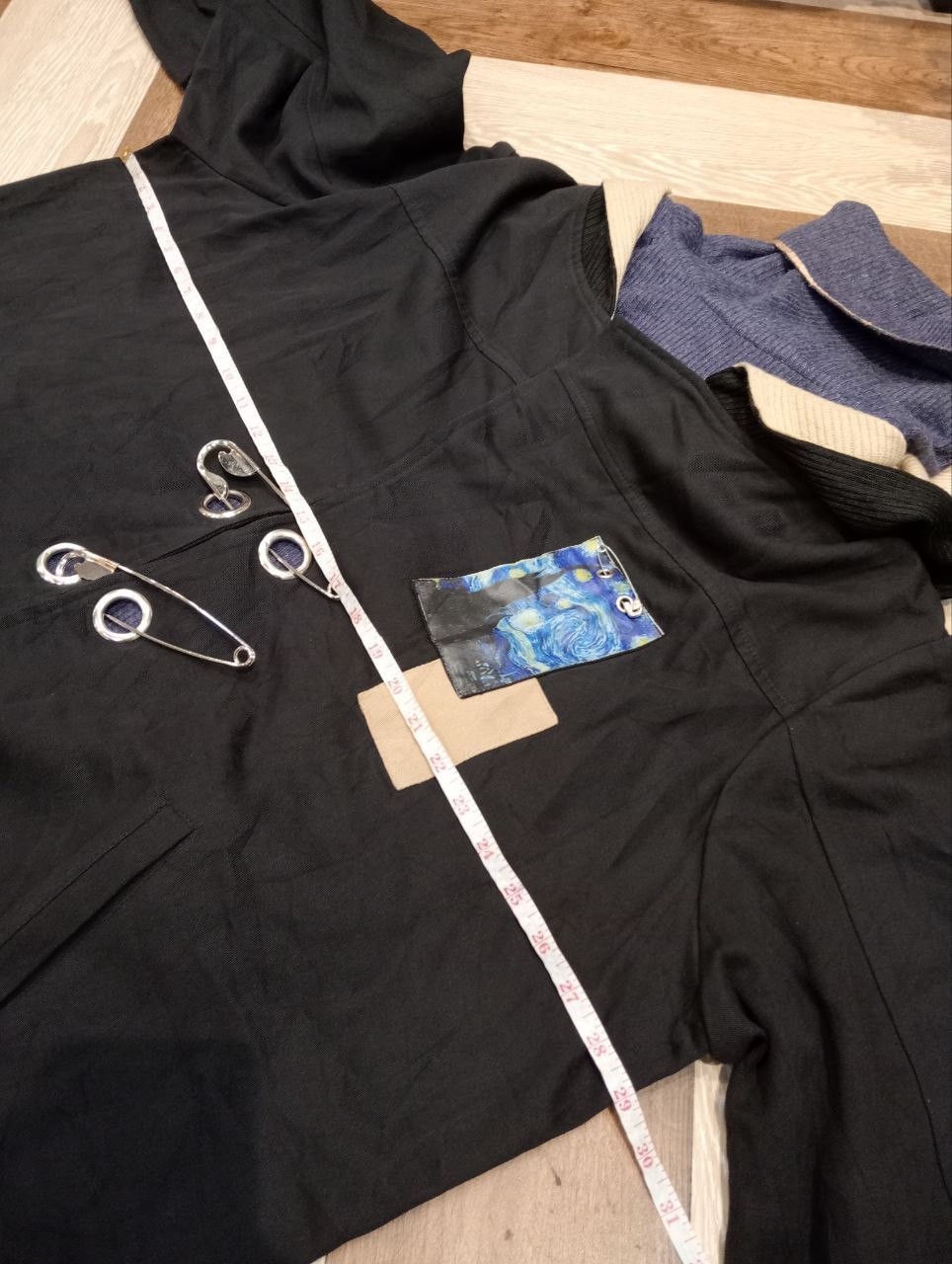 Japanese Brand JAPANESE IRO+IRO OVERSIZED SAFETY PIN TURTLE NECK JACKET Size US L / EU 52-54 / 3 - 9 Thumbnail