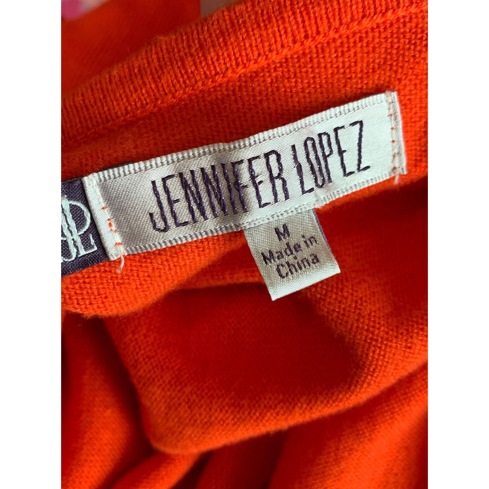 Jennifer Lopez Jennifer Lopez orange mini sweater dress size medium Size S / US 4 / IT 40 - 3 Thumbnail