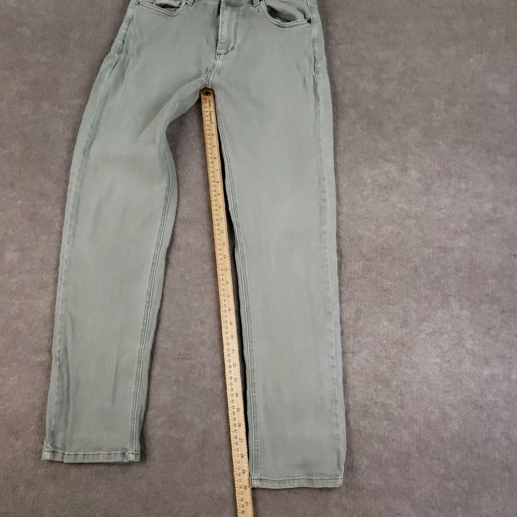 Marine Layer Marine Layer Jeans Mens 29x30 Green Slim Straight Stretch Cotton Size US 29 - 2 Thumbnail