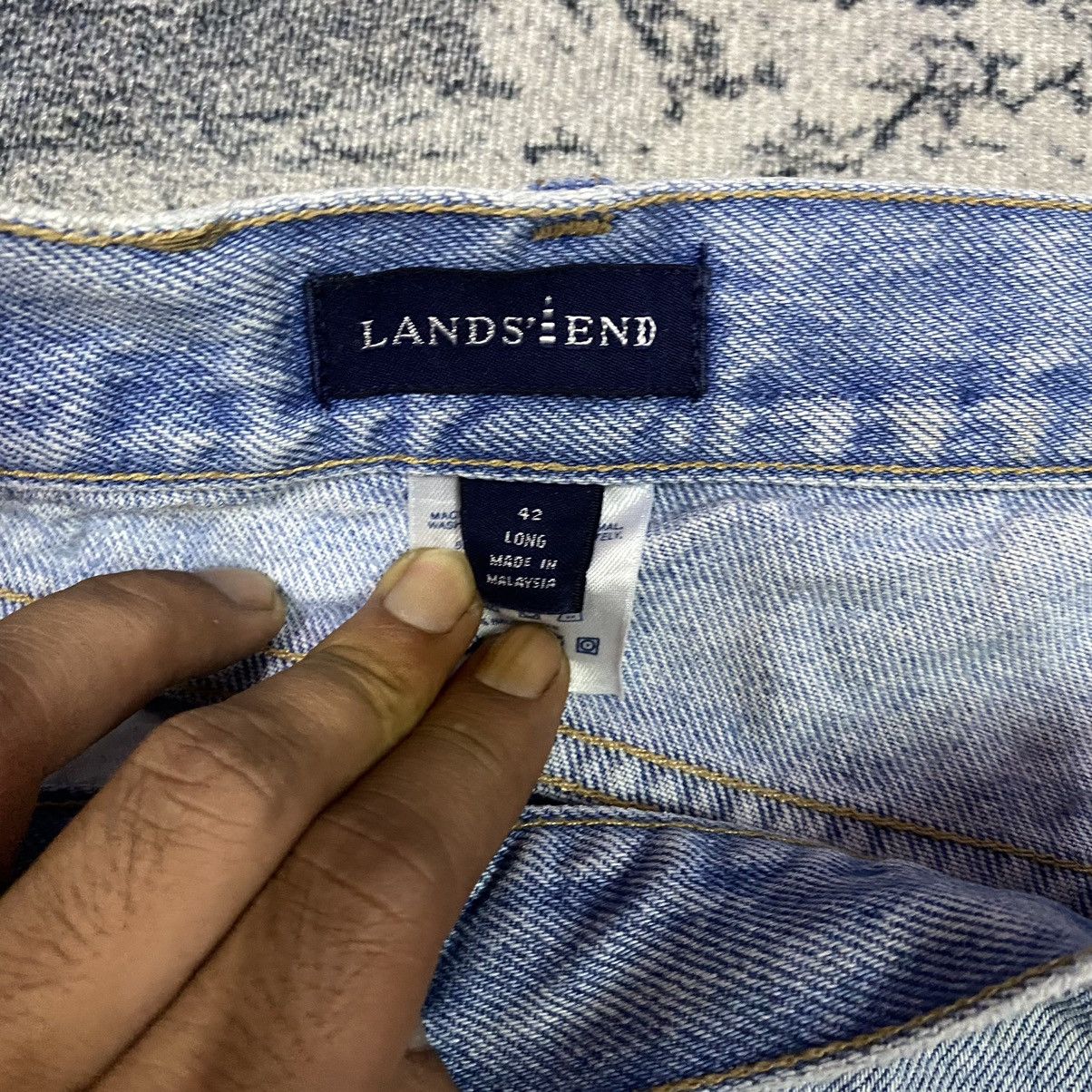 Vintage Vintage Japan Land End Light Washed Denim Jeans Size US 41 - 6 Thumbnail