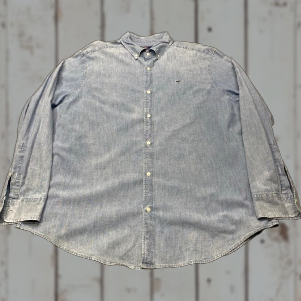 Vineyard Vines Vineyard Vines Whale Shirt Mens 2XL Blue Chambray Shirt 8281 Classic Fit Shirt Size US XXL / EU 58 / 5 - 1 Thumbnail