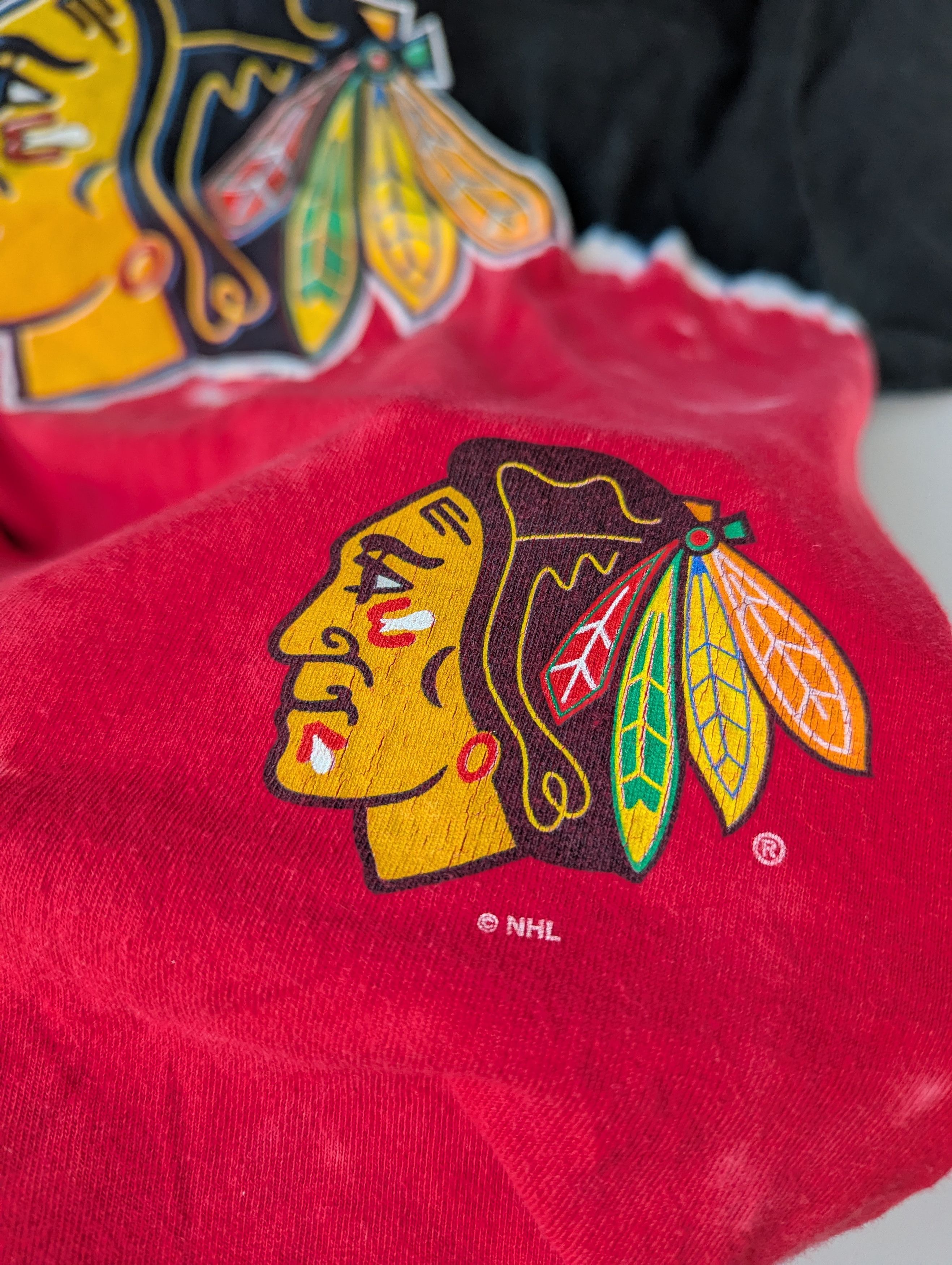 Liquid Blue × NHL × Vintage Liquid Blue 90's Chicago Blackhawks Tie Dye T Shirt Size US XL / EU 56 / 4 - 5 Thumbnail