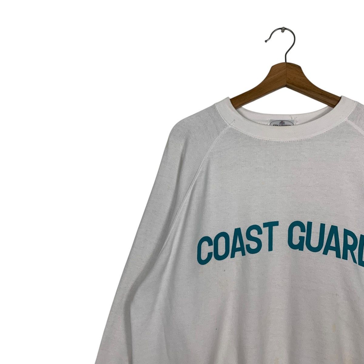 Vintage 90’s Atlantic Ocean Coast Guard Usa Sweatshirt #2546-C115 Size US M / EU 48-50 / 2 - 5 Thumbnail