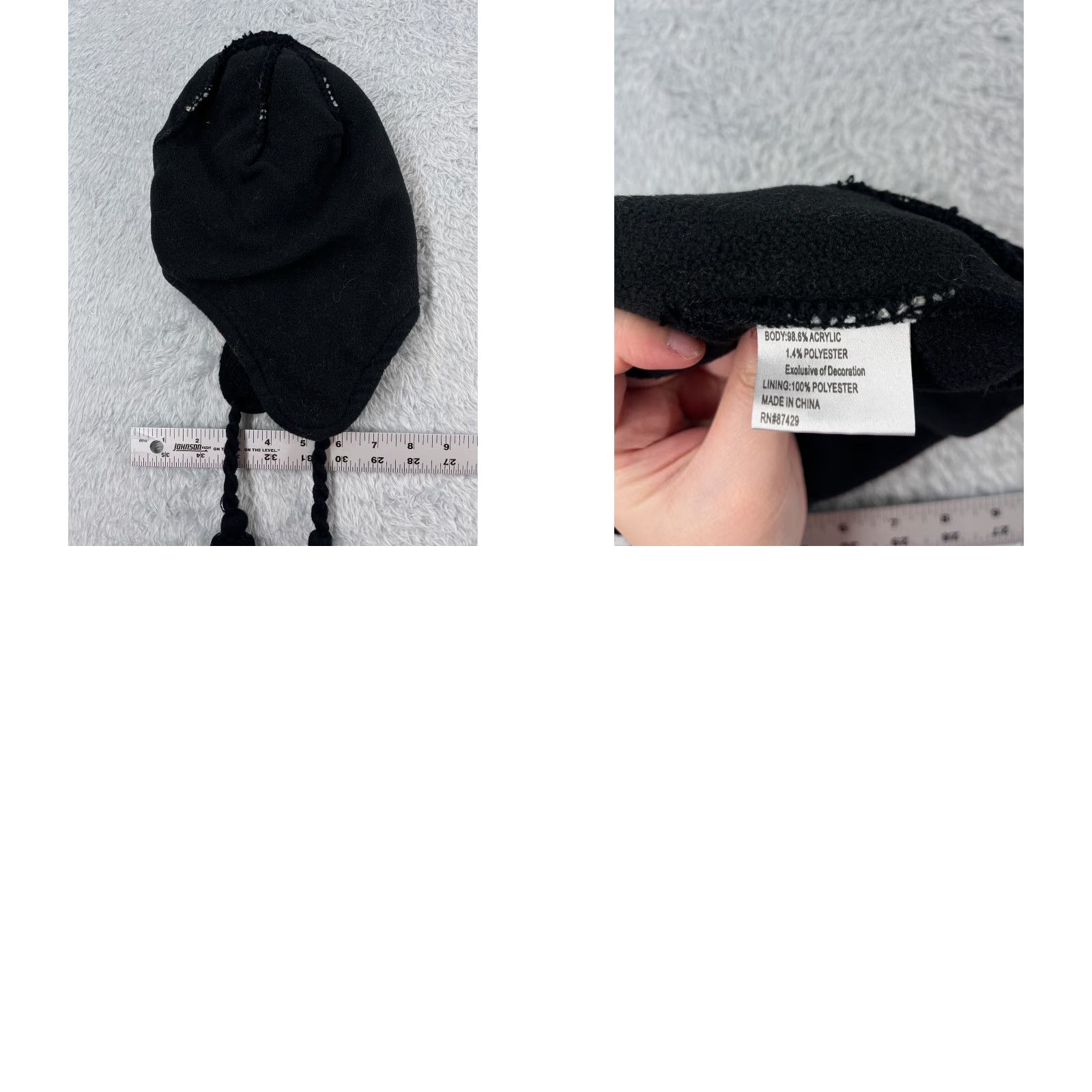 Pinko Accessory Network Beanie Toque Adult OS Red Pink Striped Ear Flaps Acrylic Poly Size ONE SIZE - 8 Thumbnail