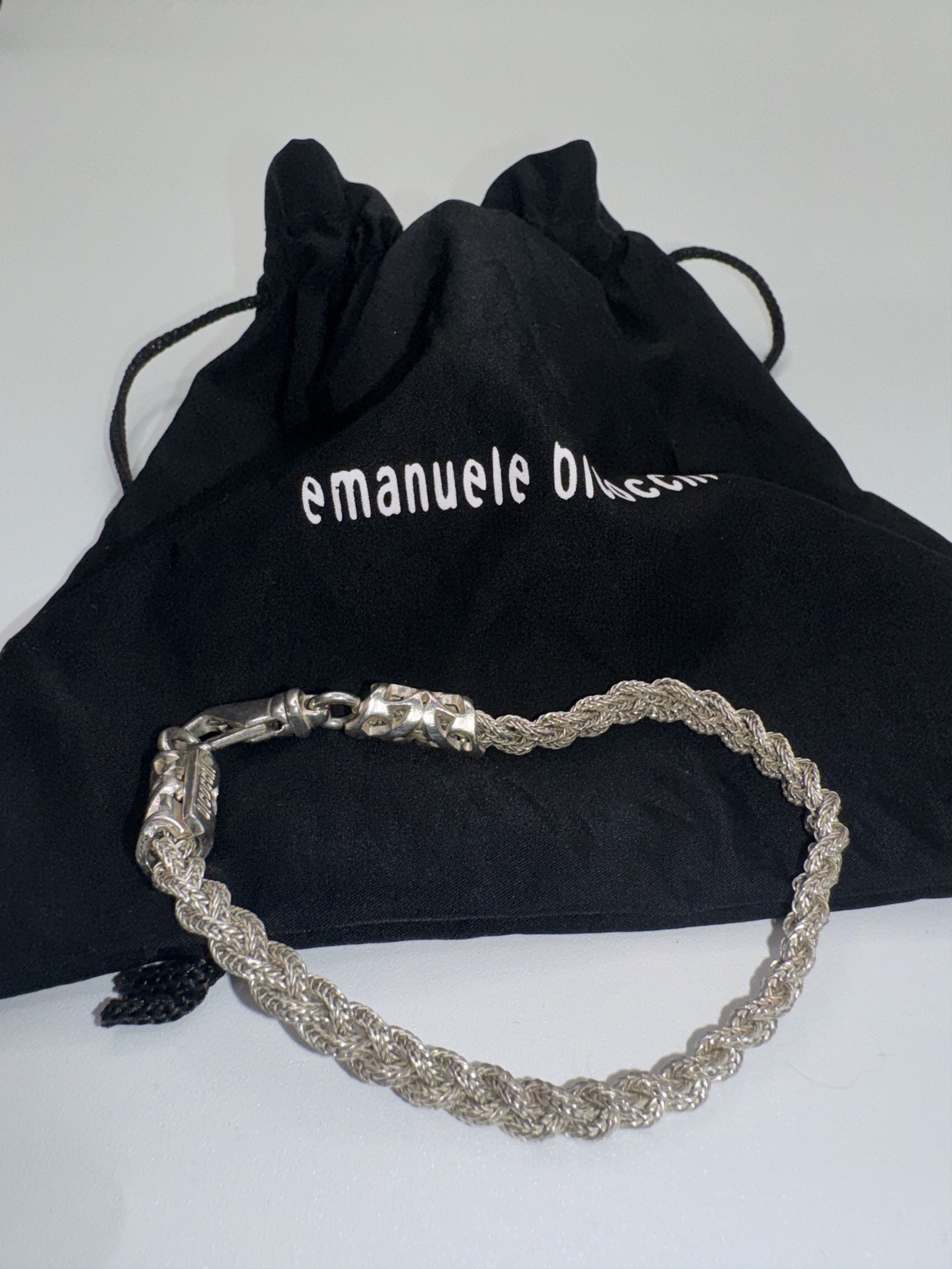 Emanuele Bicocchi Emanuele Bicocchi Silver Diamond Cut Bracelet Size ONE SIZE - 5 Thumbnail