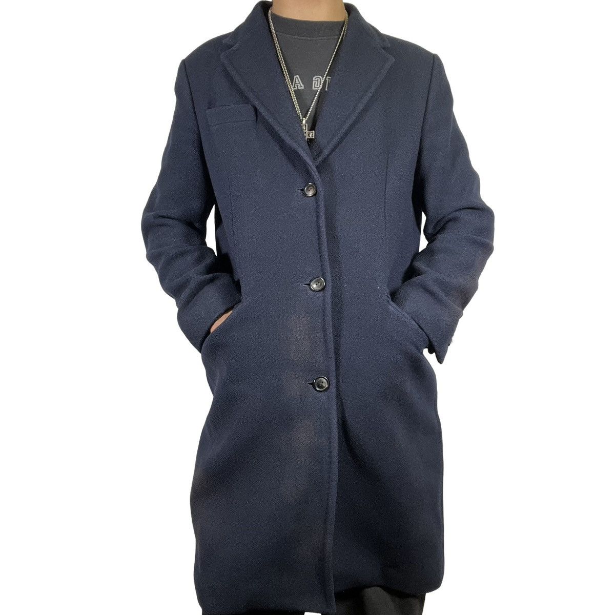 Our Legacy Our Legacy AW14 Navy Melton Coat Size US S / EU 44-46 / 1 - 6 Thumbnail