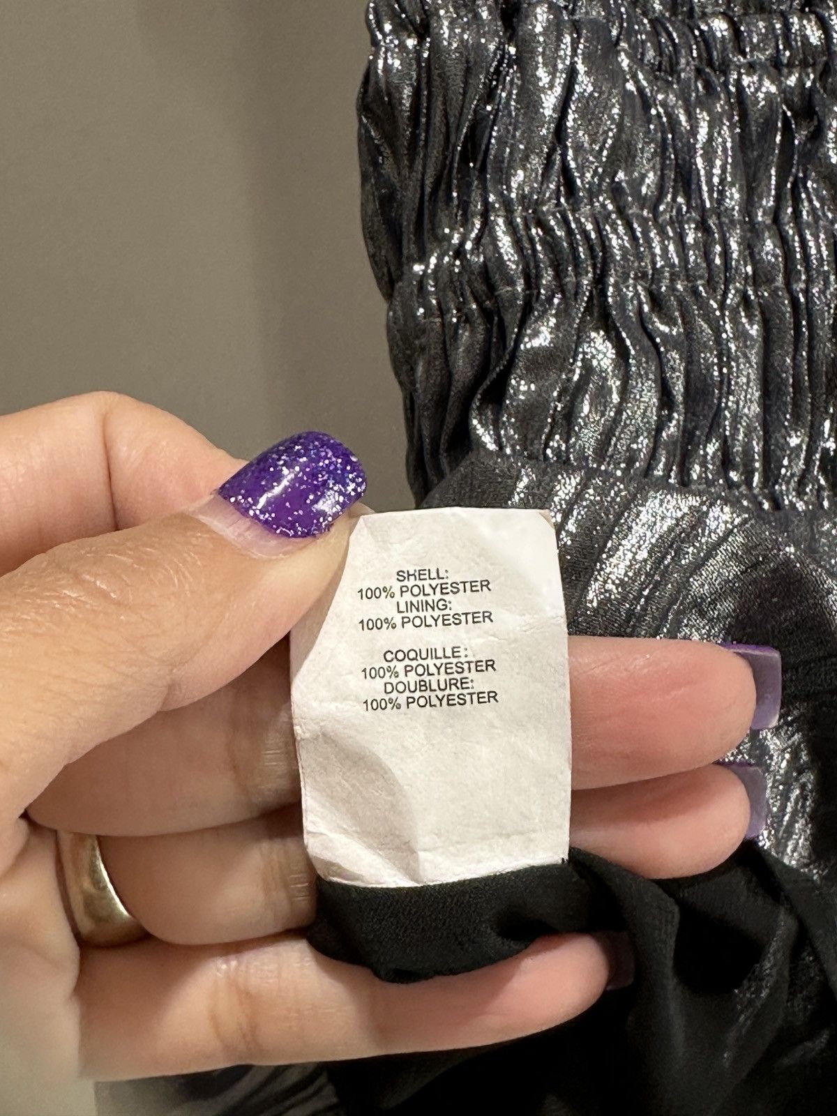 Ramy Brook NWT Ramy brook Metallic Grey exclusive Burgam top/S Size XS / US 0-2 / IT 36-38 - 7 Thumbnail