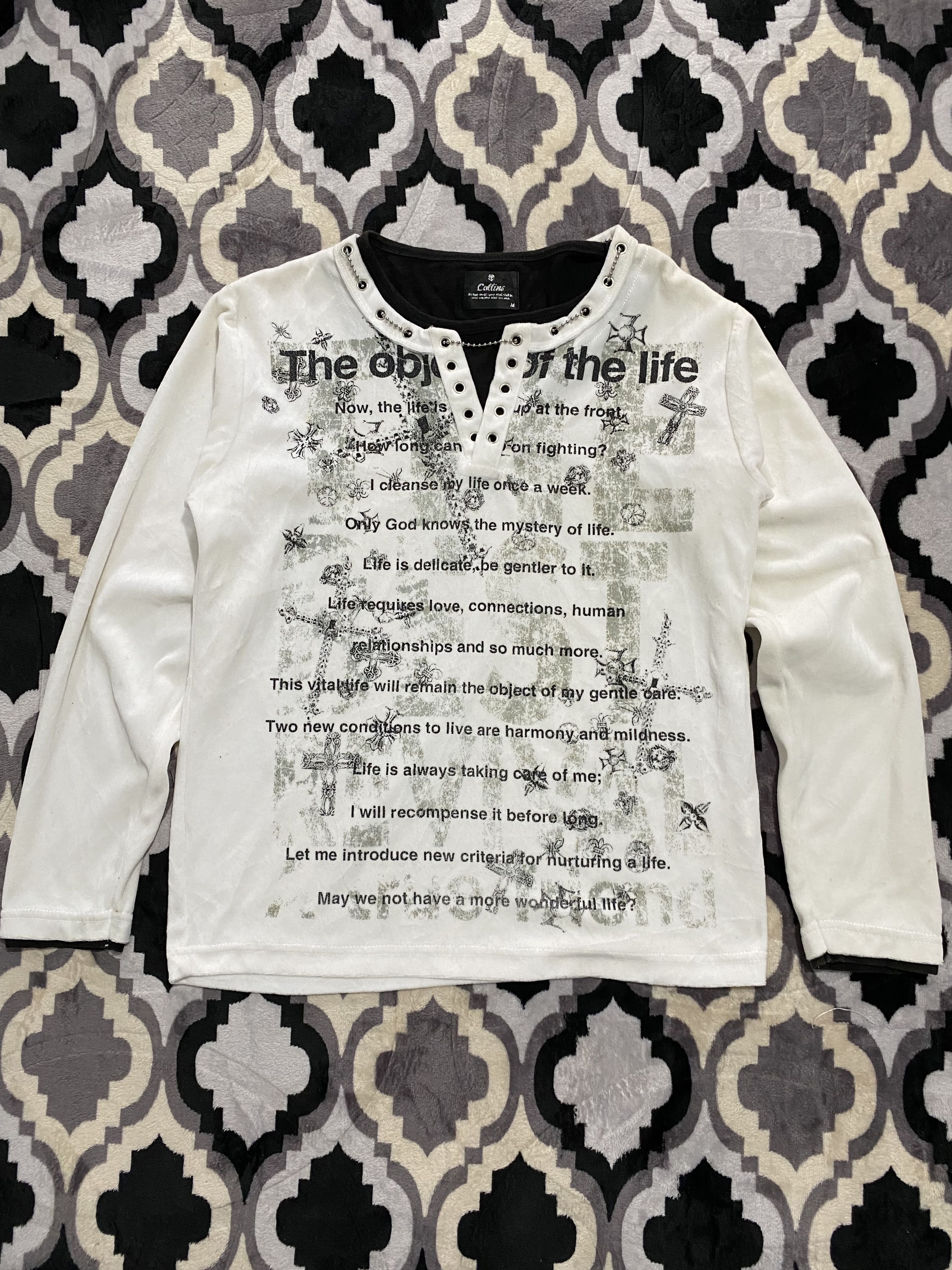Collins velvet crazy poem double layers ifsixwasnine styled