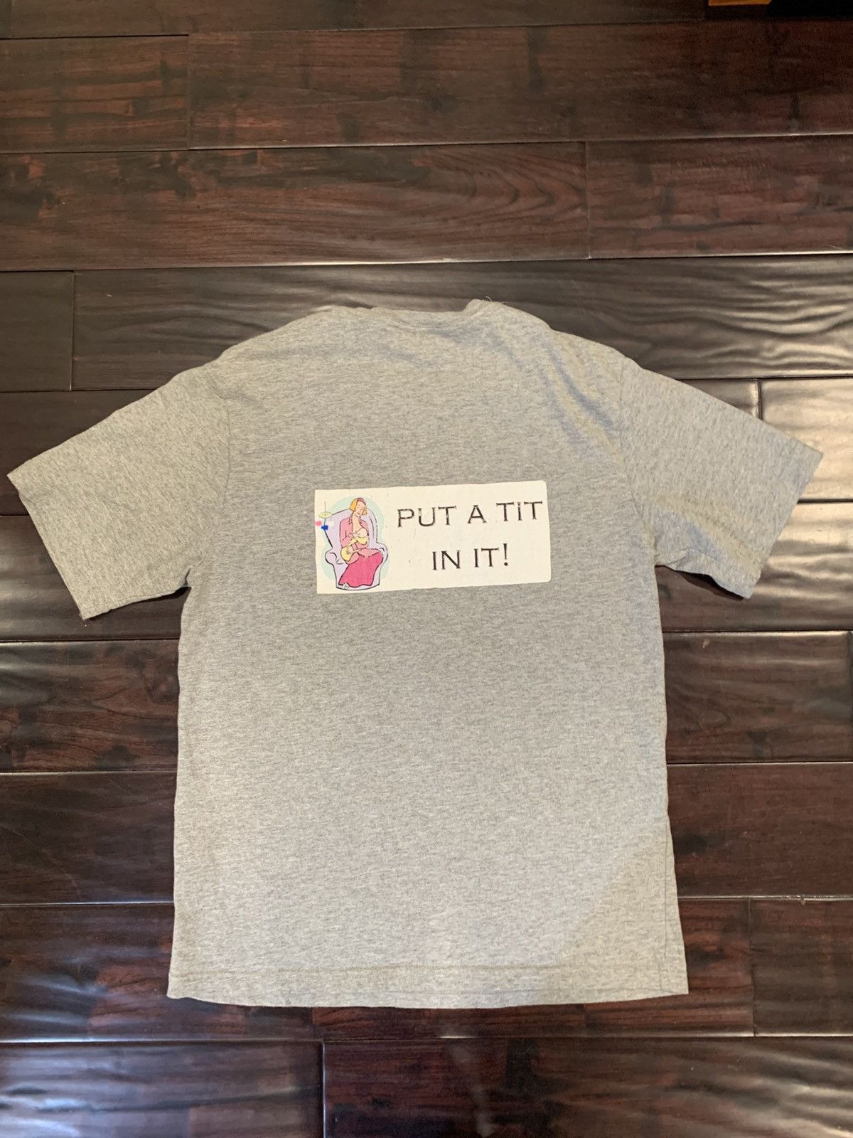 Basic Editions Crying Baby ? put a tit in in tee Size US S / EU 44-46 / 1 - 4 Thumbnail