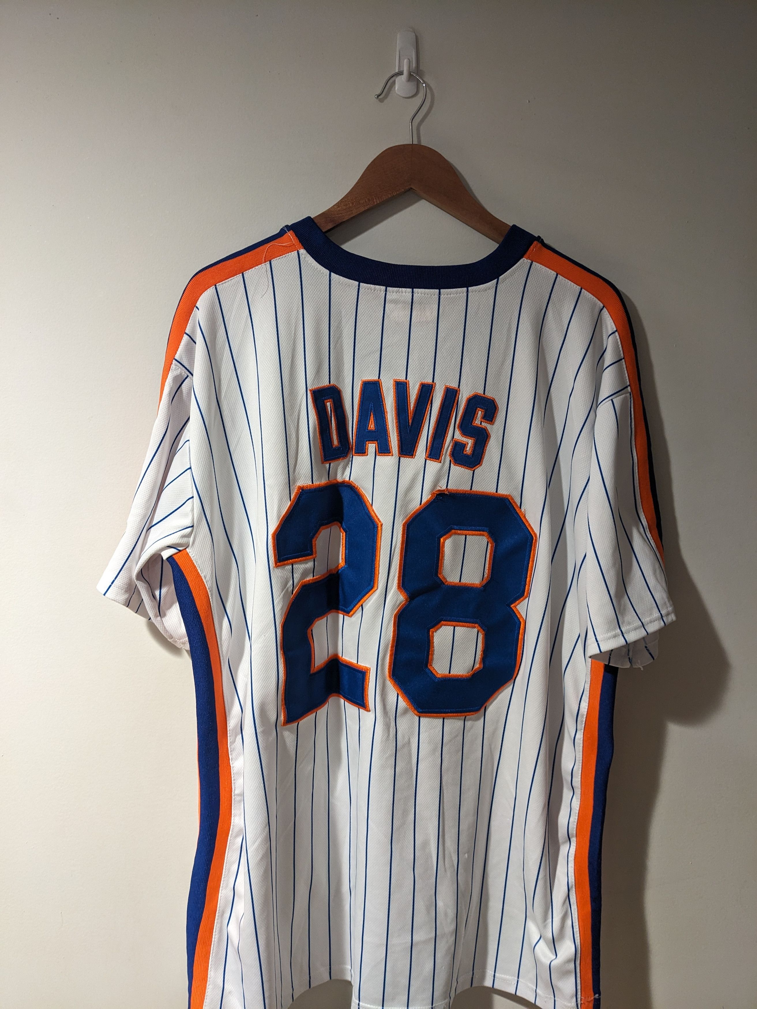 Vintage New York Mets MLB Baseball J.D. David Pull Over Jersey Size US XXL / EU 58 / 5 - 5 Thumbnail