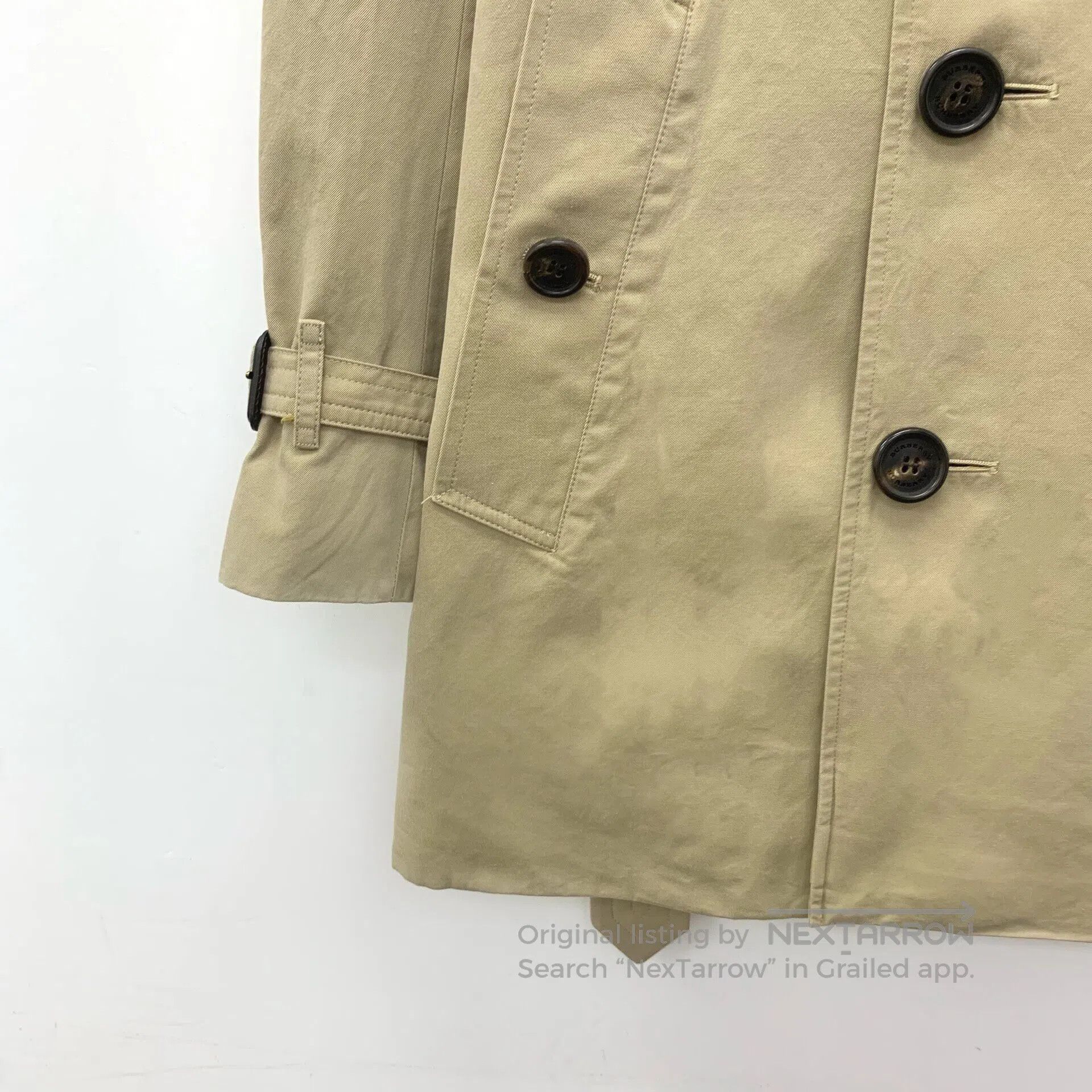 Burberry Burberry Brown Cotton Collar Double-breasted Long Sleeve B Size US S / EU 44-46 / 1 - 4 Thumbnail