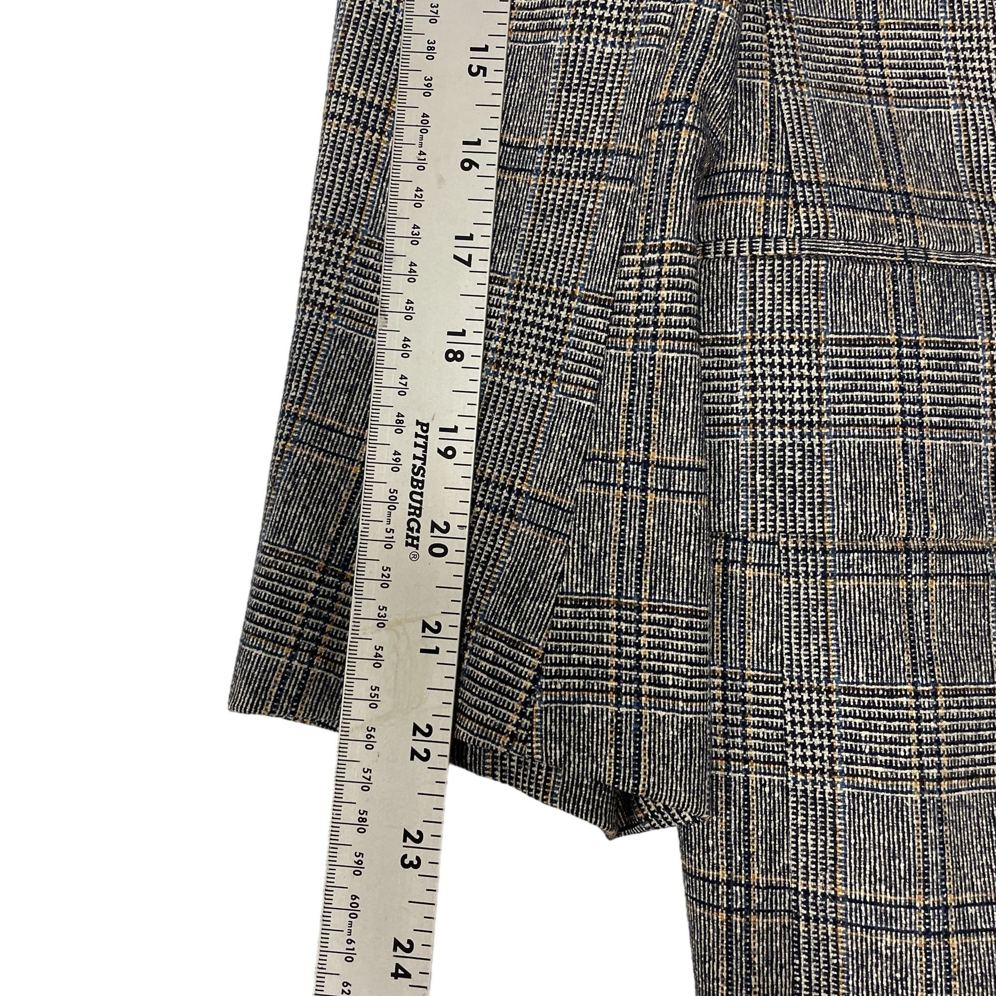 Other Vtg Famous Barr Blue Gray Sport Coat SHADOW PLAID Jacket Size 38R - 10 Thumbnail
