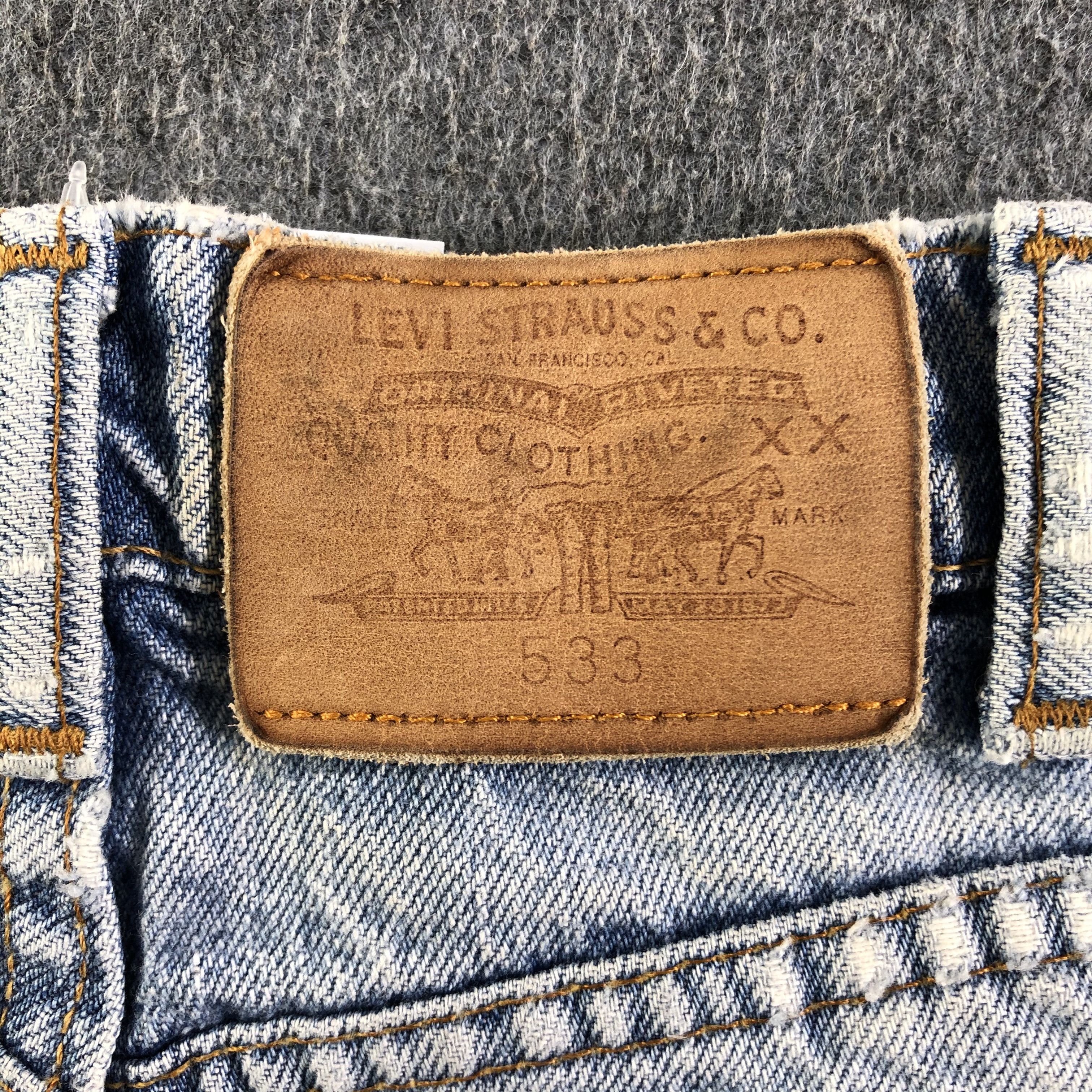 Levi's Vintage Light Wash Levis 533 Jeans-J4466 Size US 30 / EU 46 - 5 Thumbnail