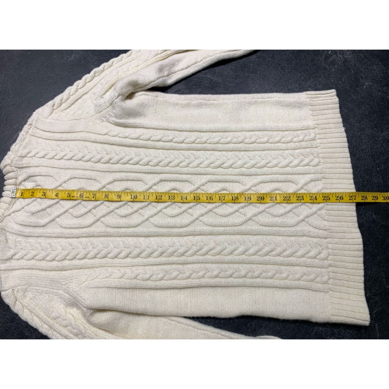 American Eagle Outfitters American Eagle Outfitters Women's Sweater Pullover Cable Knit Crew Neck Long Sleeve White Size M Casual Womens Size M / US 6-8 / IT 42-44 - 5 Thumbnail