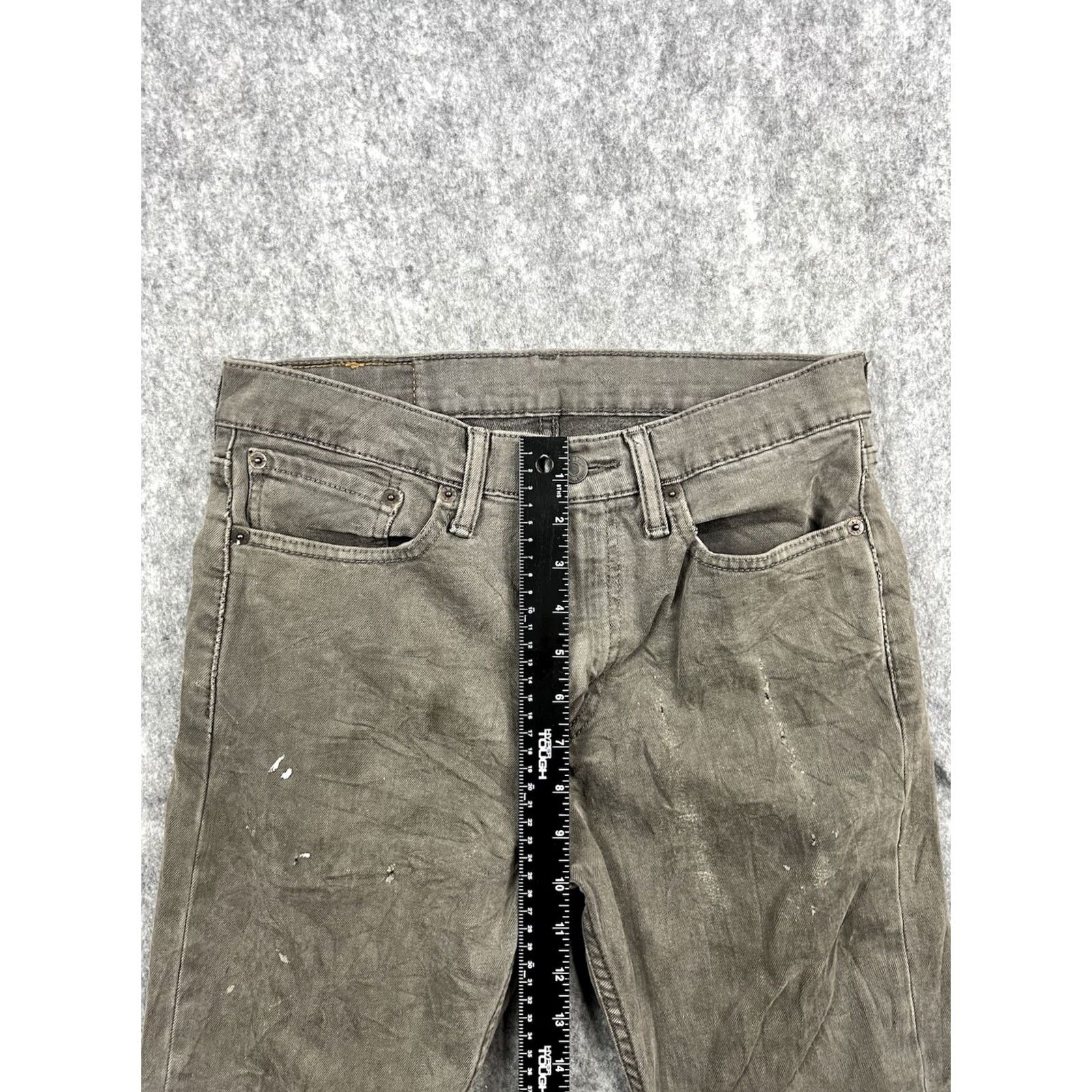 Levi's Levi's 510 Mens Dark Olive Skinny Fit Denim Jeans 31x30 Midrise Button Closure Stretch Pockets Regular Mens Size US 31 - 6 Thumbnail
