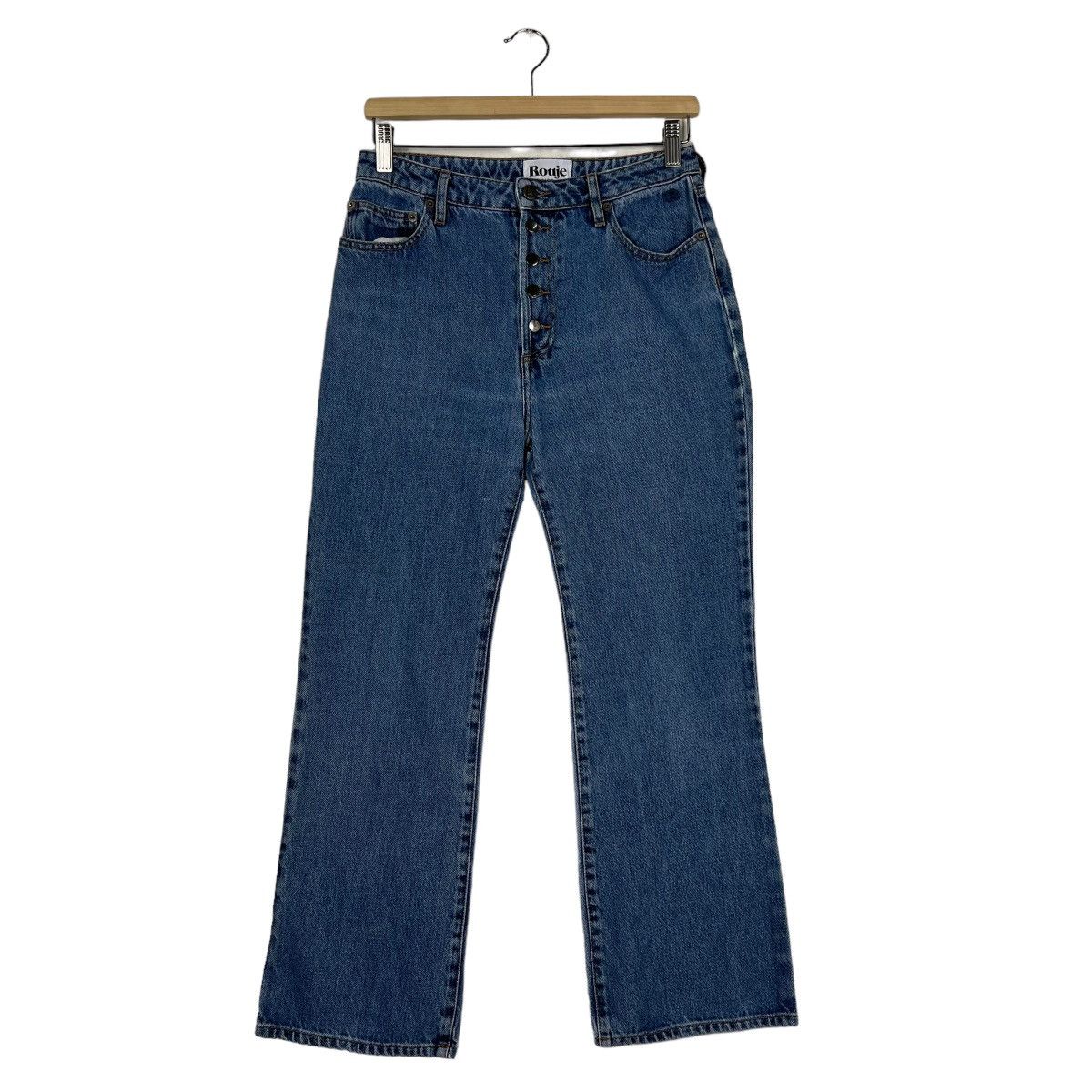 Japanese Brand 🔥 ROUJE PARIS DYED DENIM JEANS Size US 28 / EU 44 - 2 Thumbnail