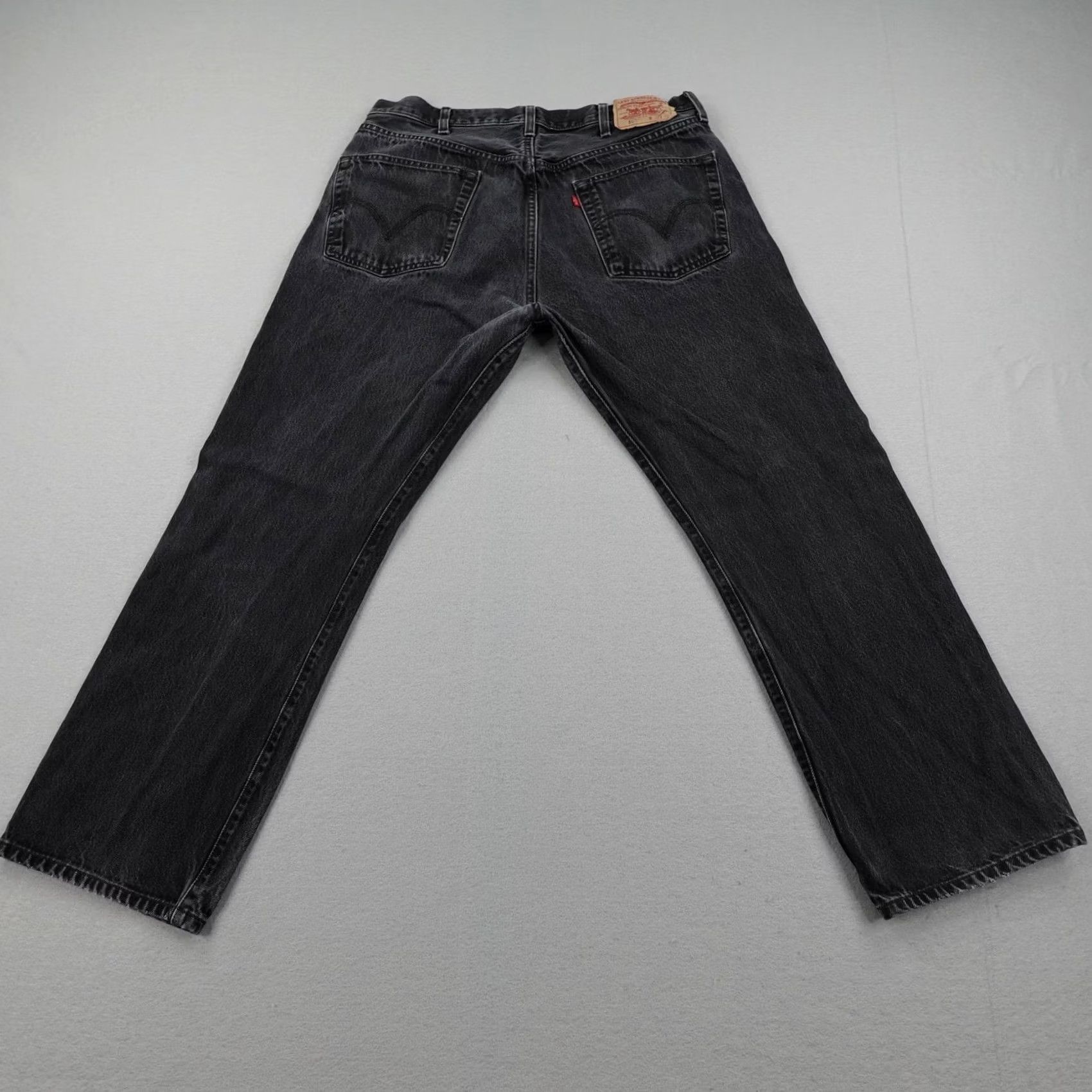 Levi's Vintage Levi'S Jeans Mens 38x30 Black Denim 501 Straight Leg Faded Button Fly Y K - Size US 38 / EU 54 - 6 Thumbnail