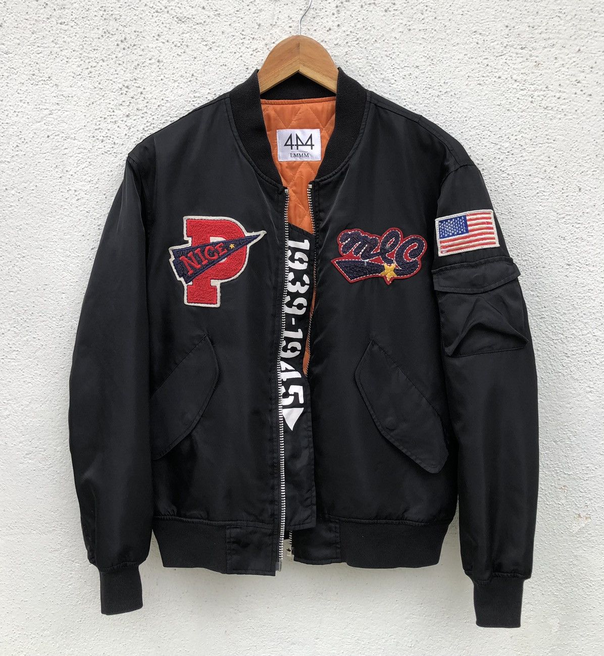 Japanese Brand LA MER MA MAISON Black Ma-1 Bomber Jacket Size US M / EU 48-50 / 2 - 1 Thumbnail
