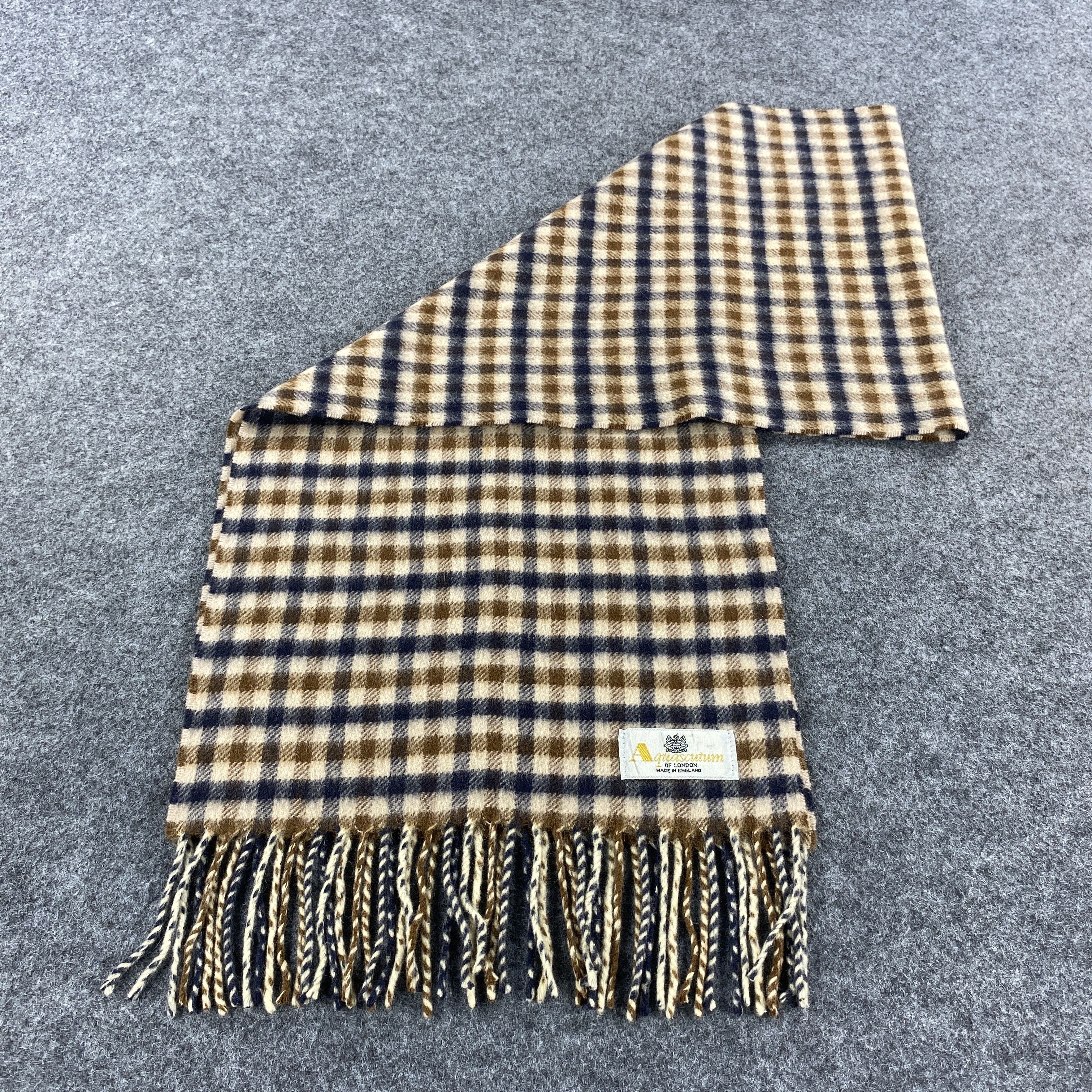Aquascutum × Vintage GF10429 Aquascutum Scarf Neck Wear Muffler Size ONE SIZE - 5 Thumbnail
