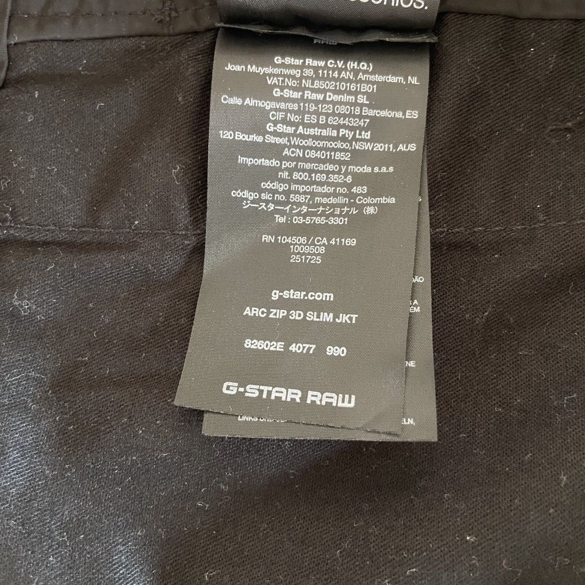 G-Star Y2K G-Star Raw Arc Zip 3d Slim Jacket Size US XXS / EU 40 - 11 Thumbnail