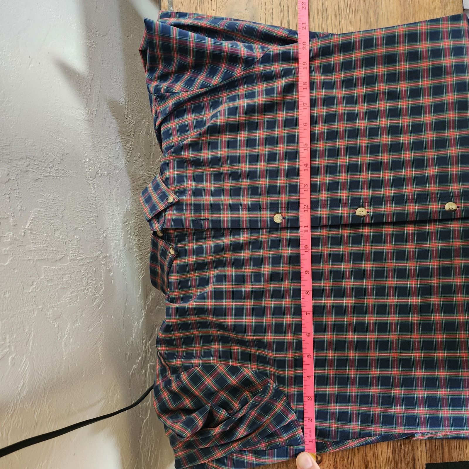 Mizzen+Main Mizzen + Main Men's M Red/Blue Plaid Shirt - True Fit, Size US M / EU 48-50 / 2 - 4 Thumbnail