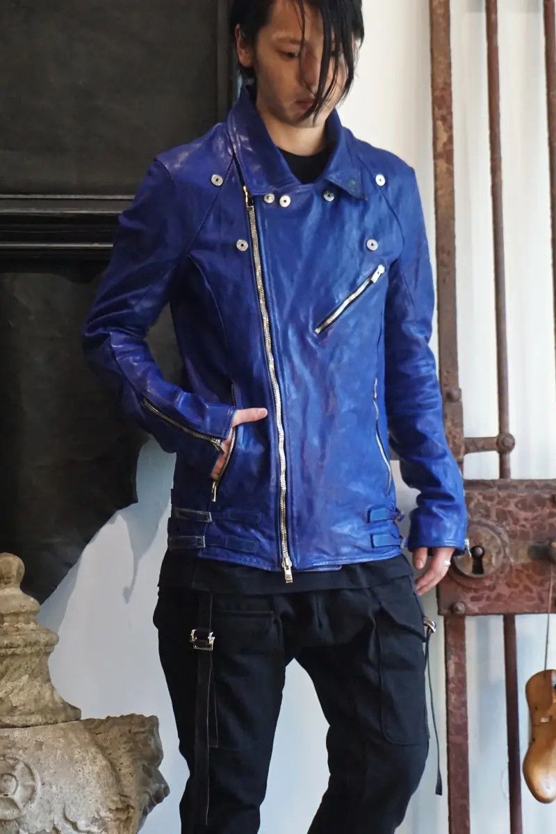 Incarnation Incarnation submarine blue leather jacket Size US M / EU 48-50 / 2 - 2 Thumbnail