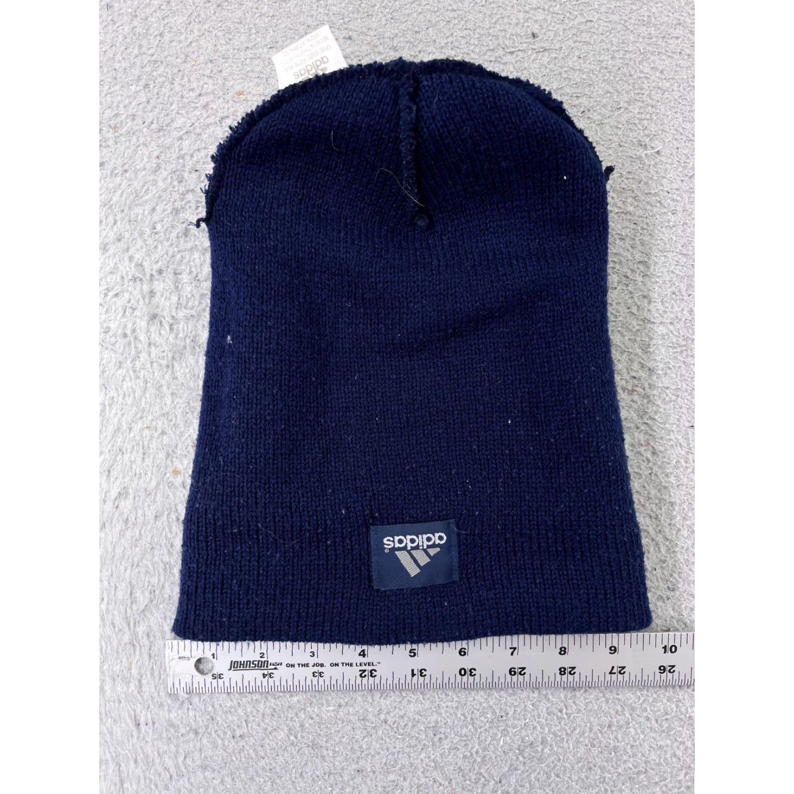 Adidas Adidas Beanie Hat Adult One Size Blue Knit 100% Acrylic Winter Snow Ski Men Beanie Accessories Size ONE SIZE - 4 Thumbnail
