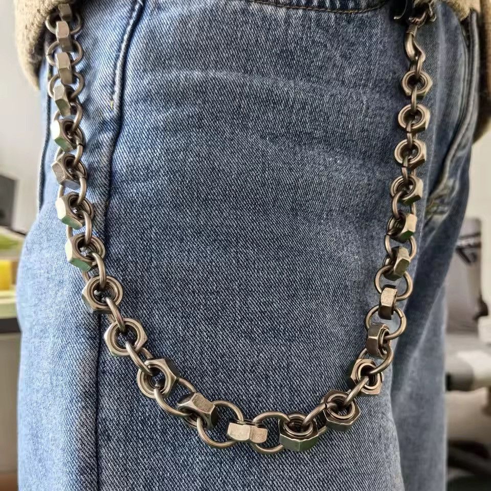 Jewelry Nut Motorcycle KeyChain Jean Biker Wallet Chain Size ONE SIZE - 1 Thumbnail