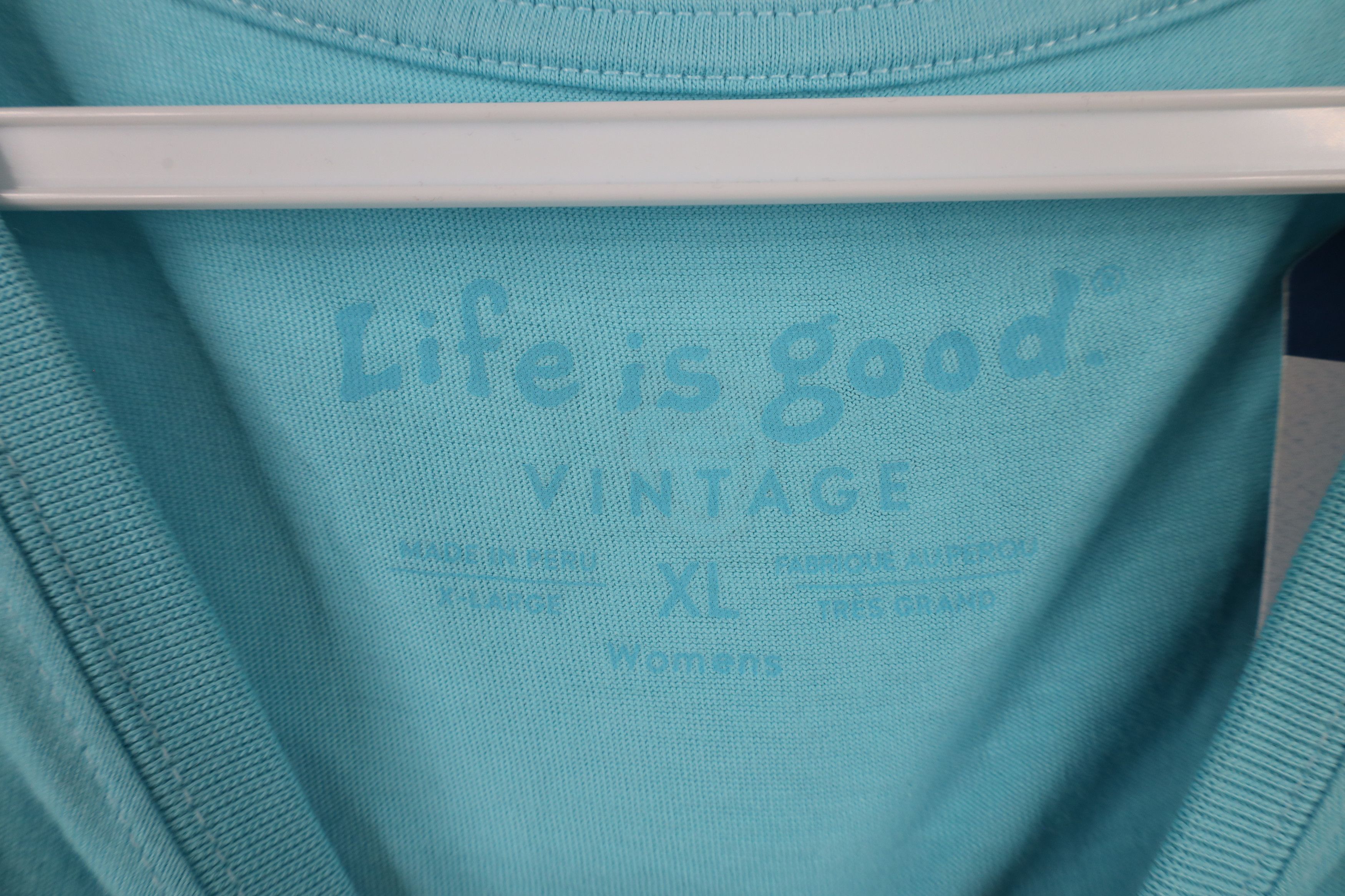 Life is Good × Vintage New Life Is Good Bed & Breakfast Camping T-Shirt Blue Cotton Size XL / US 12-14 / IT 48-50 - 6 Thumbnail