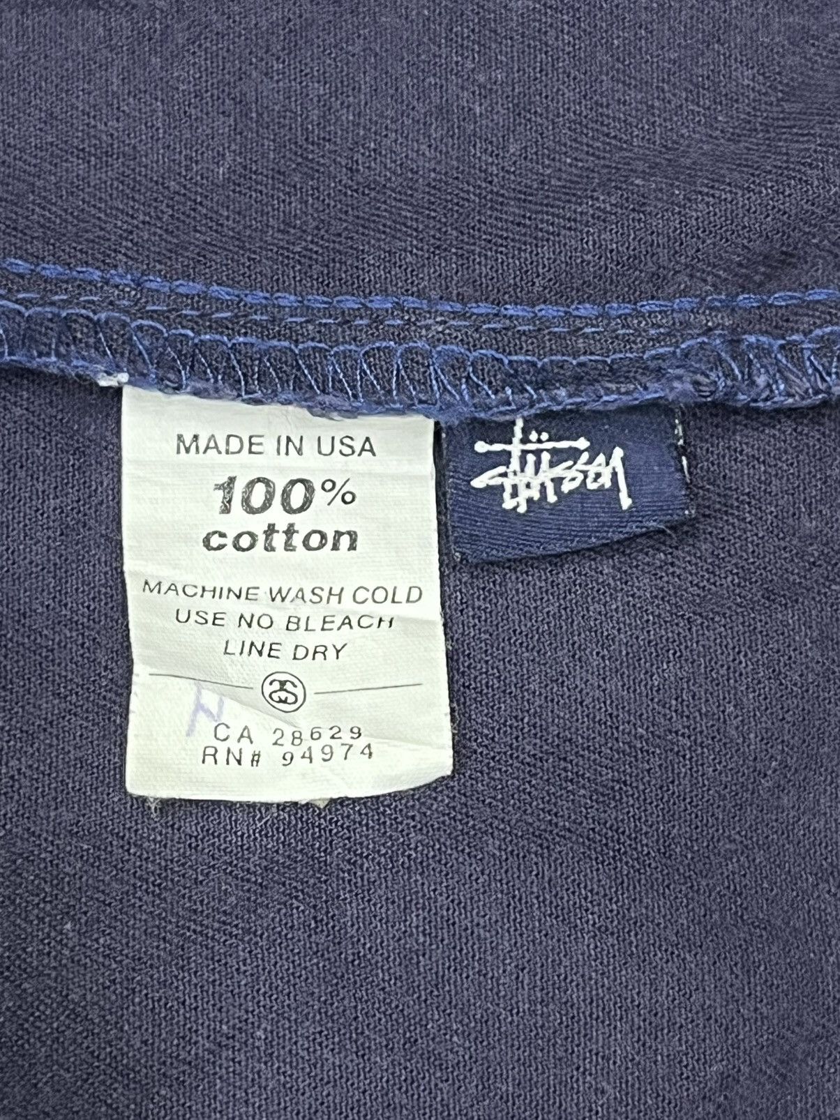 Stussy Vintage Stussy USA Blue Tag Sun Faded Button-Up Shirt (M) Size US M / EU 48-50 / 2 - 8 Thumbnail