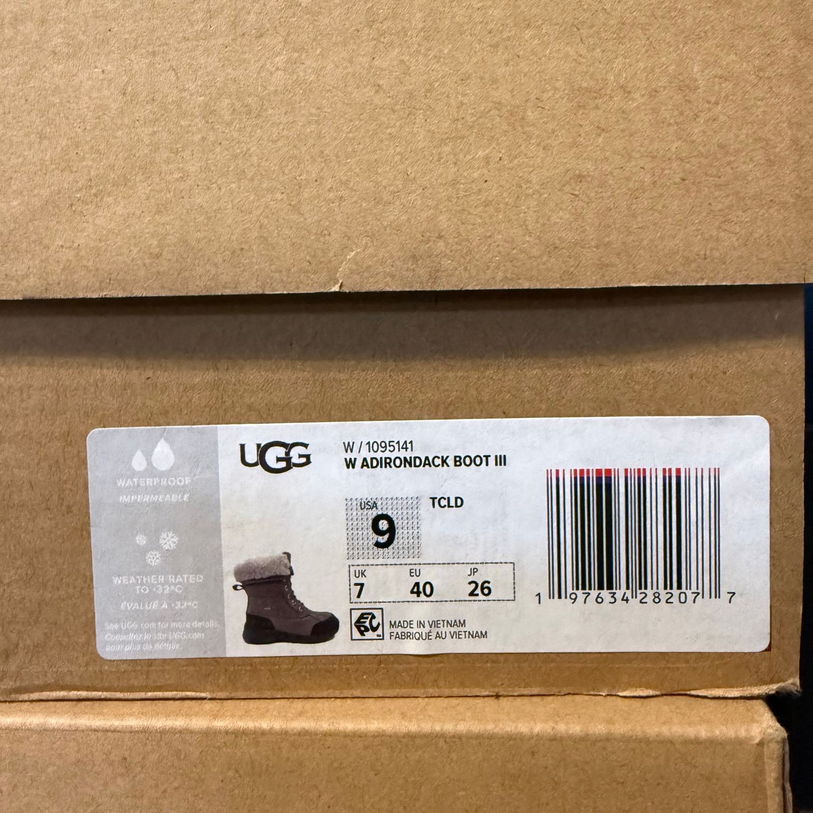 Ugg UGG WOMEN'S 9 ADIRONDACK III BOOT THUNDERCLOUD(GRAY) 1095141 Size US 9 / IT 39 - 5 Thumbnail