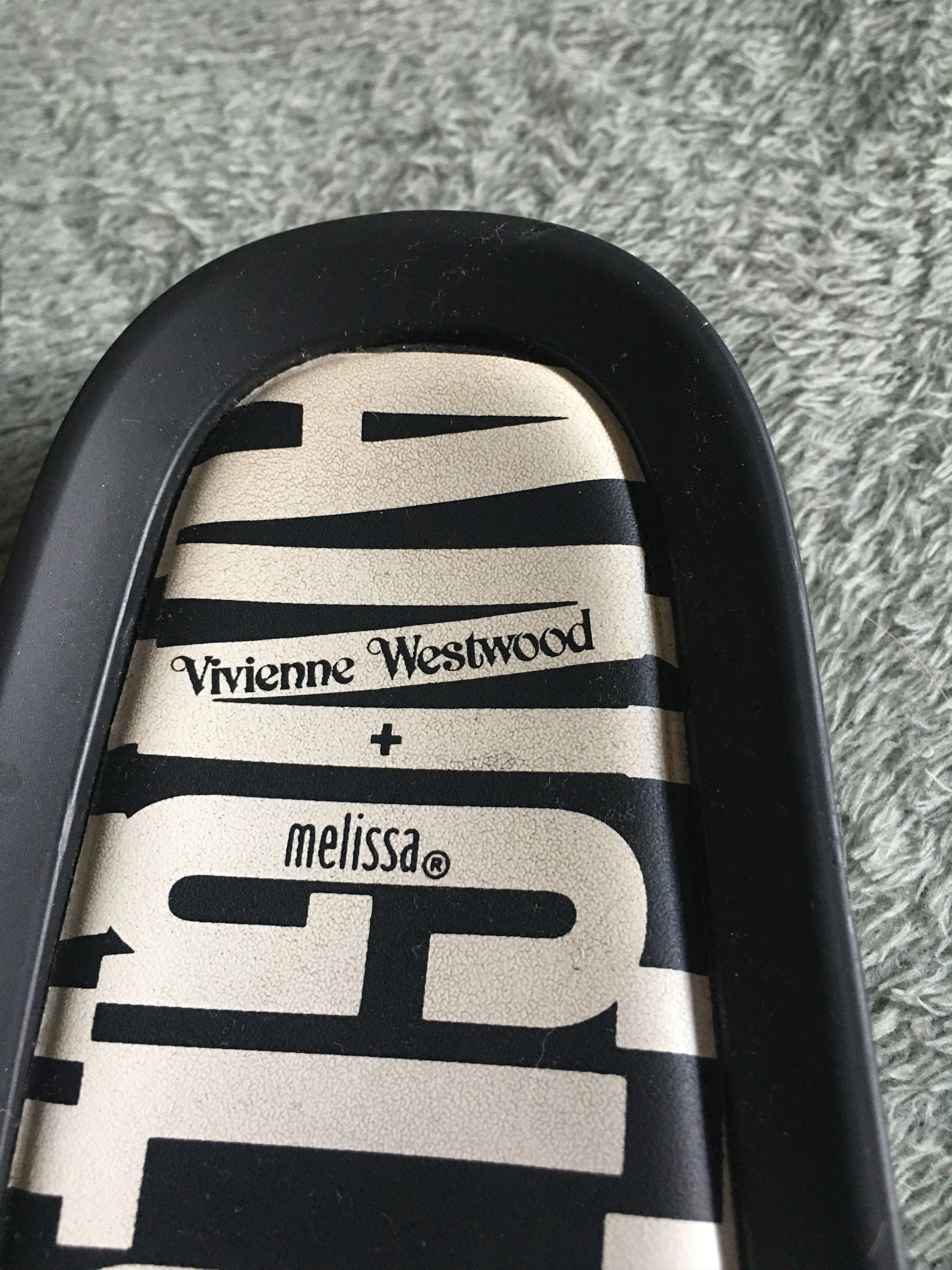 Melissa × Vivienne Westwood VIVIENNE WESTWOOD x Melissa Black Matte Orb Beach Sliders Size US 10 / IT 40 - 5 Thumbnail