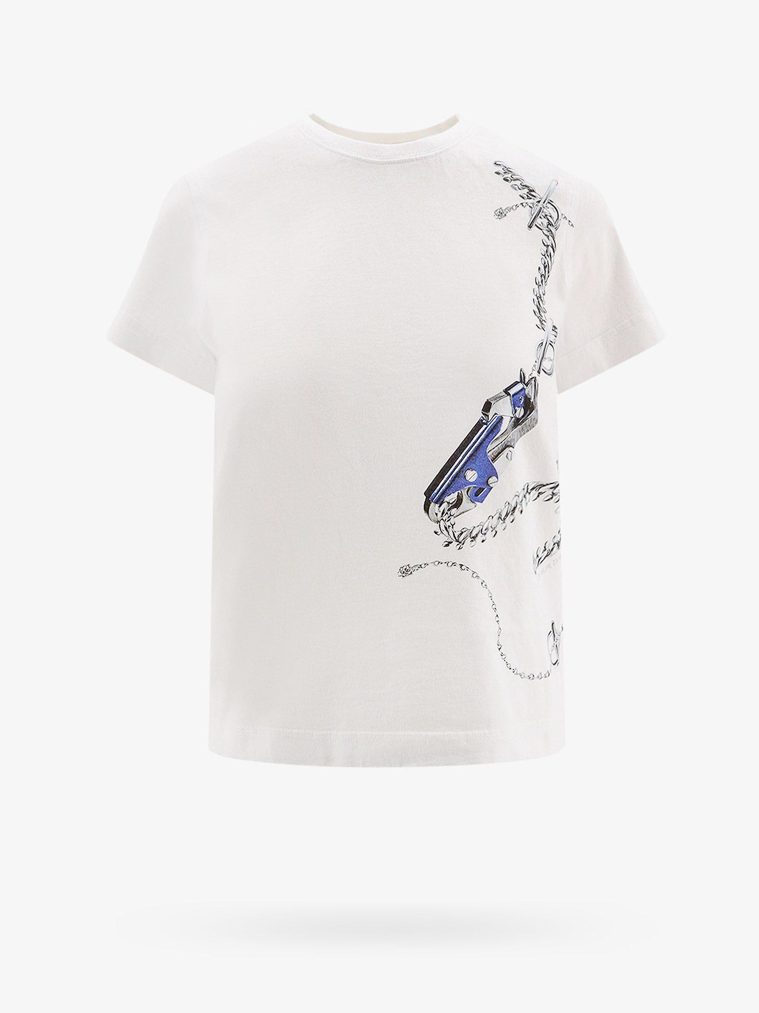 image of Burberry T-Shirt Woman White T-Shirts, Women's (Size Large)