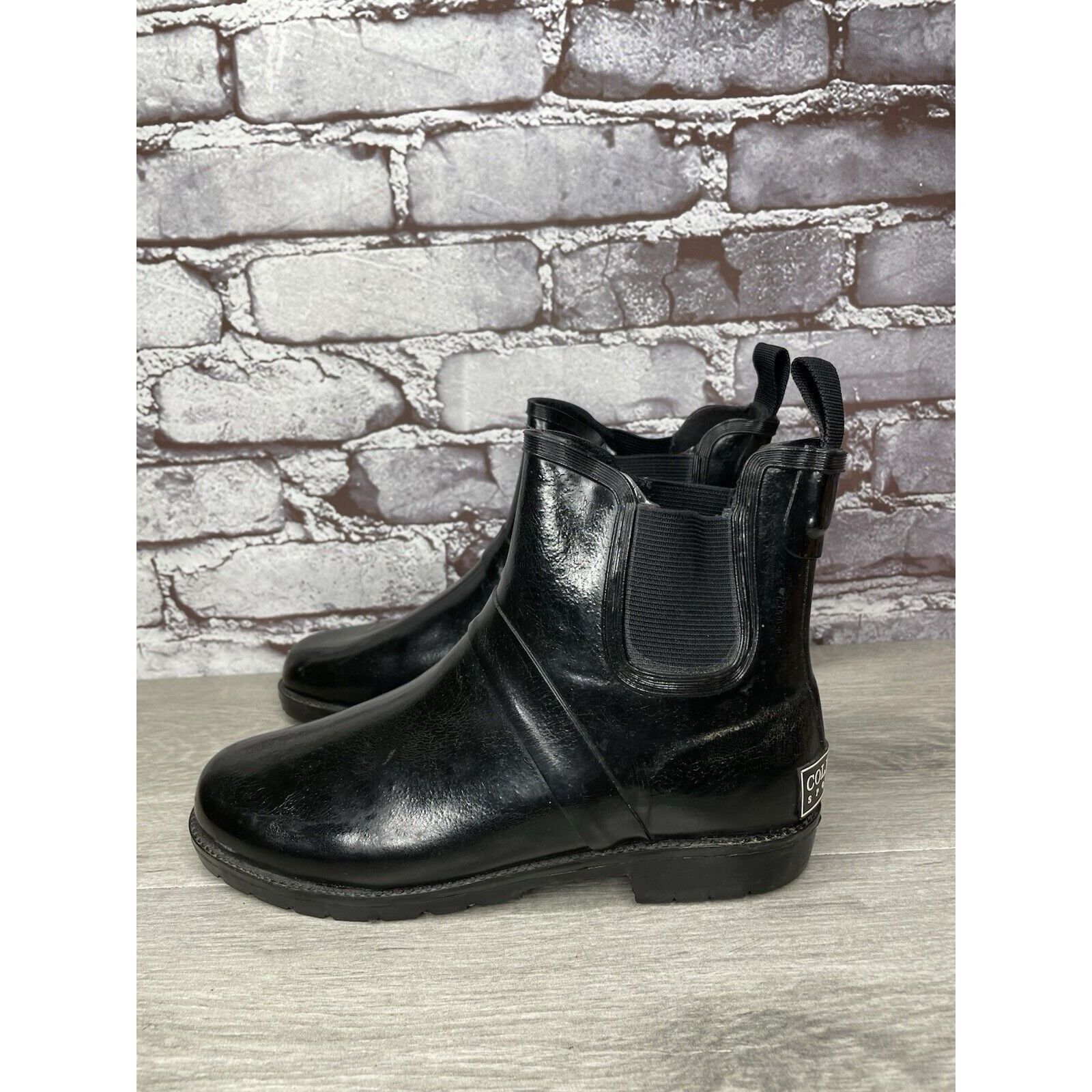 Cole Haan Cole Haan Sporting Black Rubber Pull On Chelsea Ankle Rain B Size US 6 / IT 36 - 1 Thumbnail