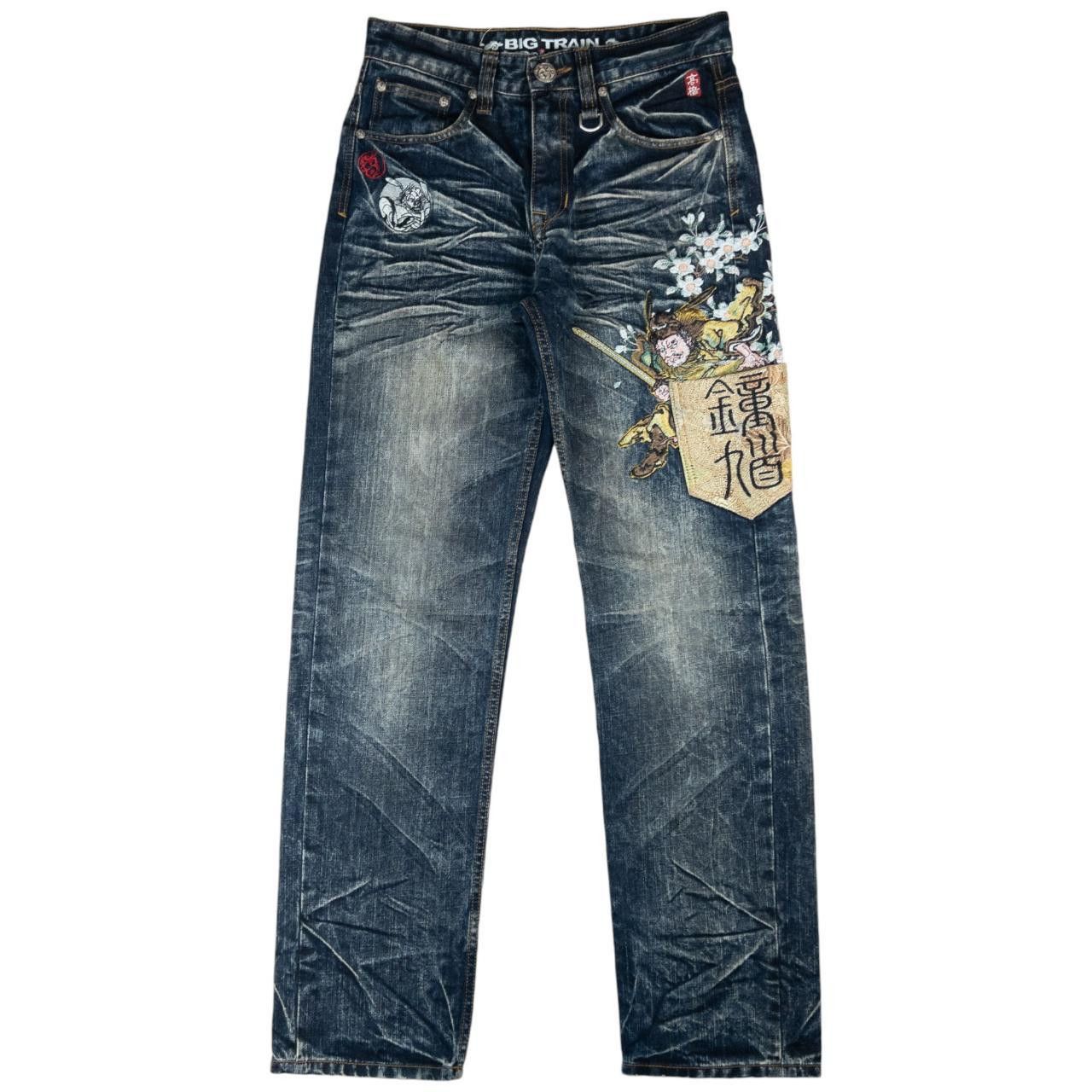 Other Vintage Big Train Japanese Embroidered Denim Jeans Size W30 Size US 30 / EU 46 - 2 Thumbnail